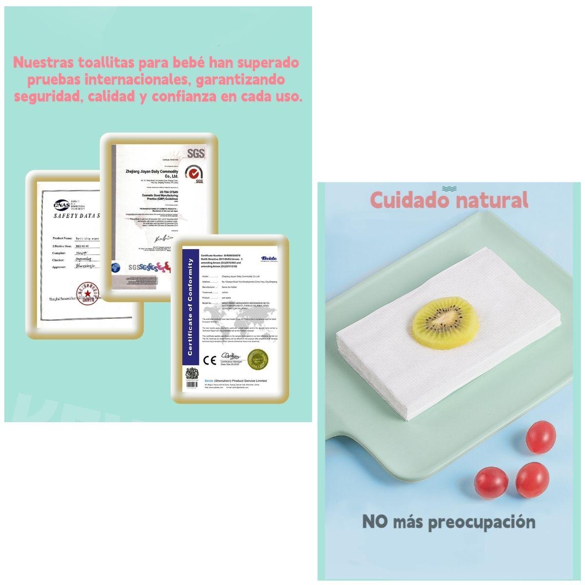 Toallitas Húmedas Con Tapa Pack 6x80 Unidades LuBabycas-6
