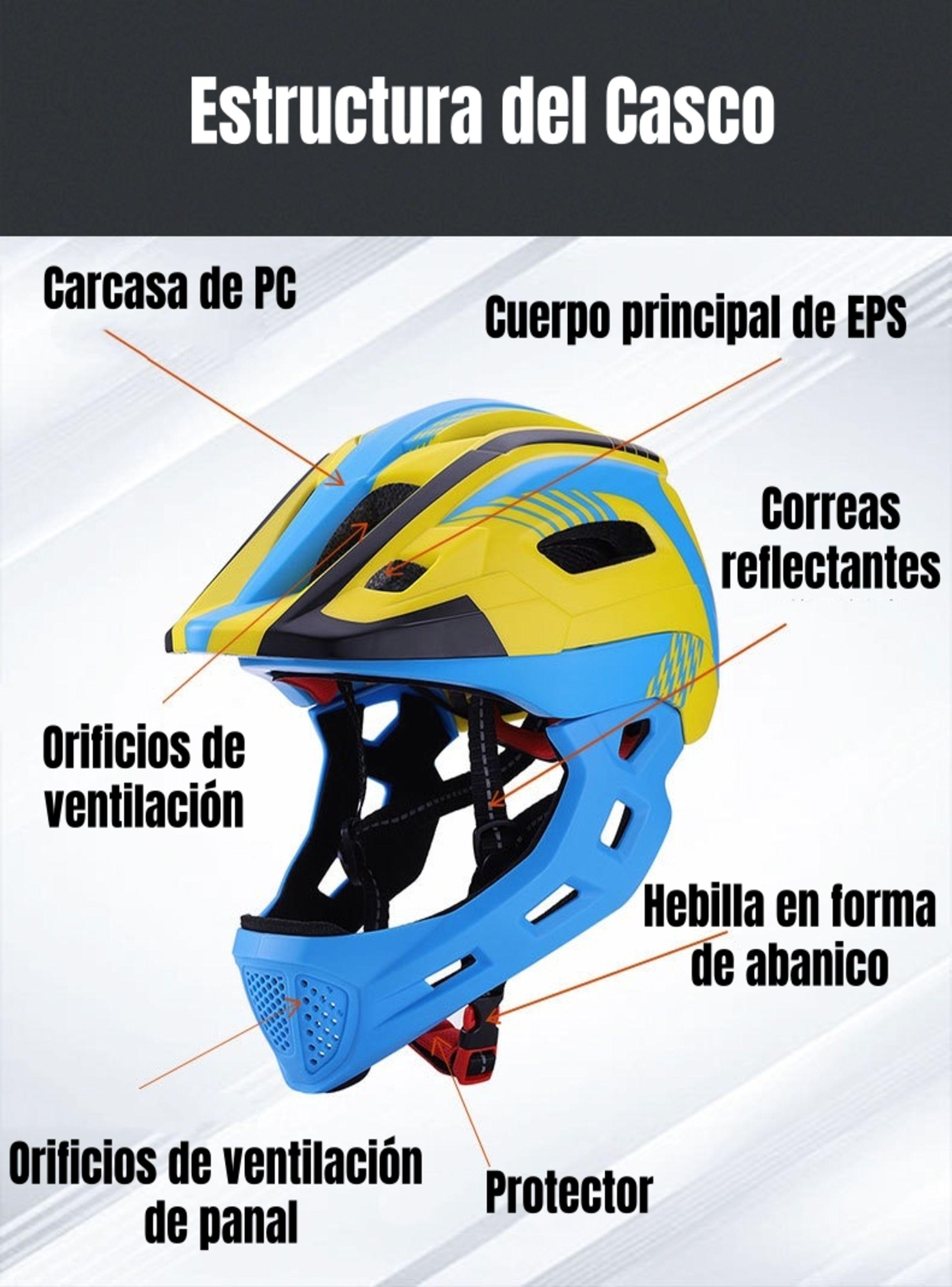 Casco Integral Infantil Bici 2 En 1 Con Luz Neue LuBabycas-6