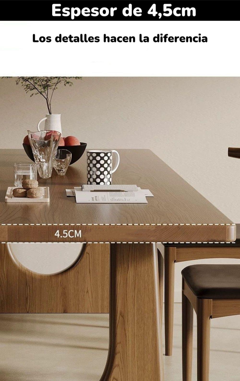 Comedor De Madera 160x80x70cm North By LuBabycas-3