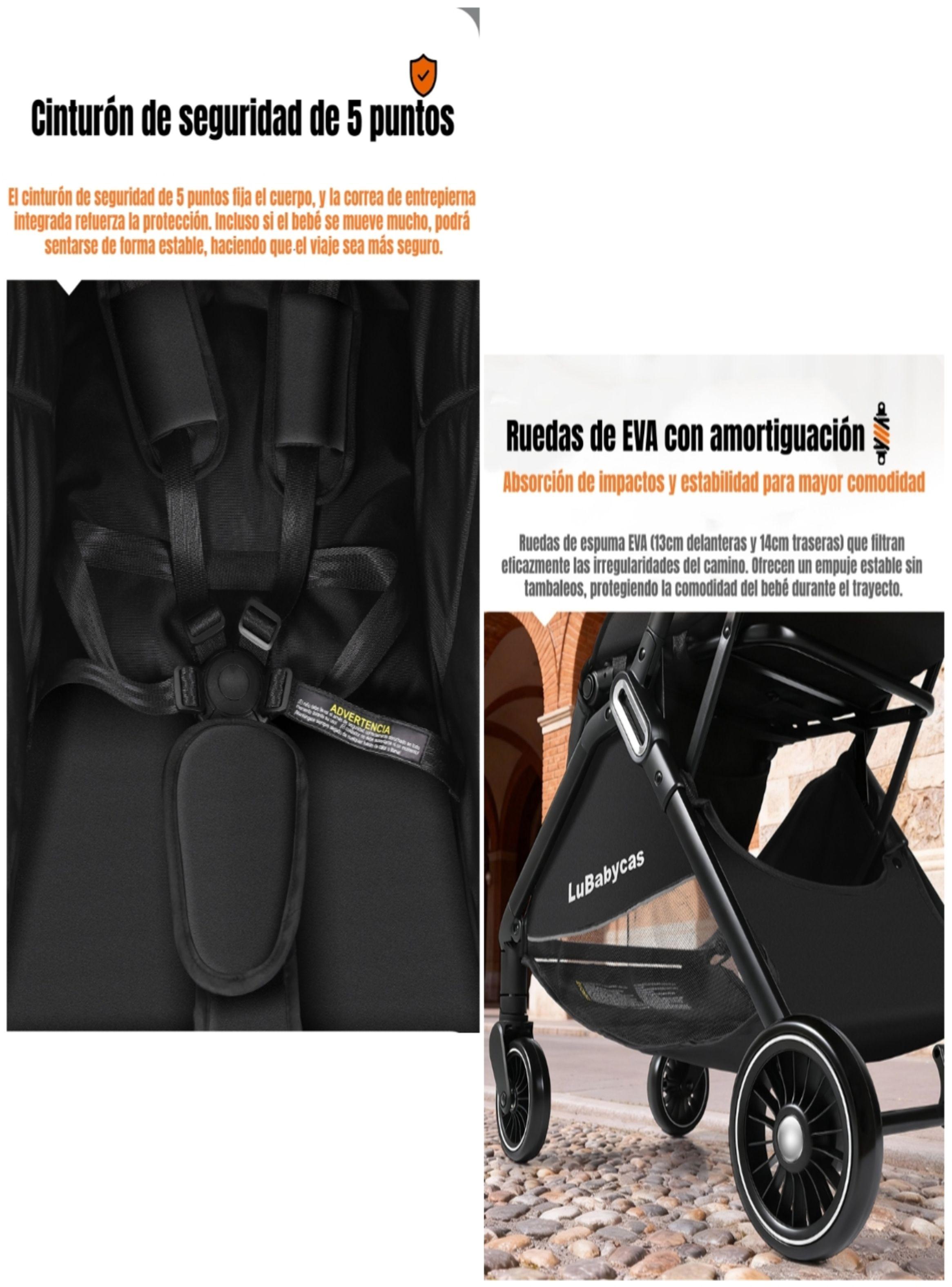 Coche De Paseo LuBabycas Elegante De Aluminio 0-3 Años Find-5