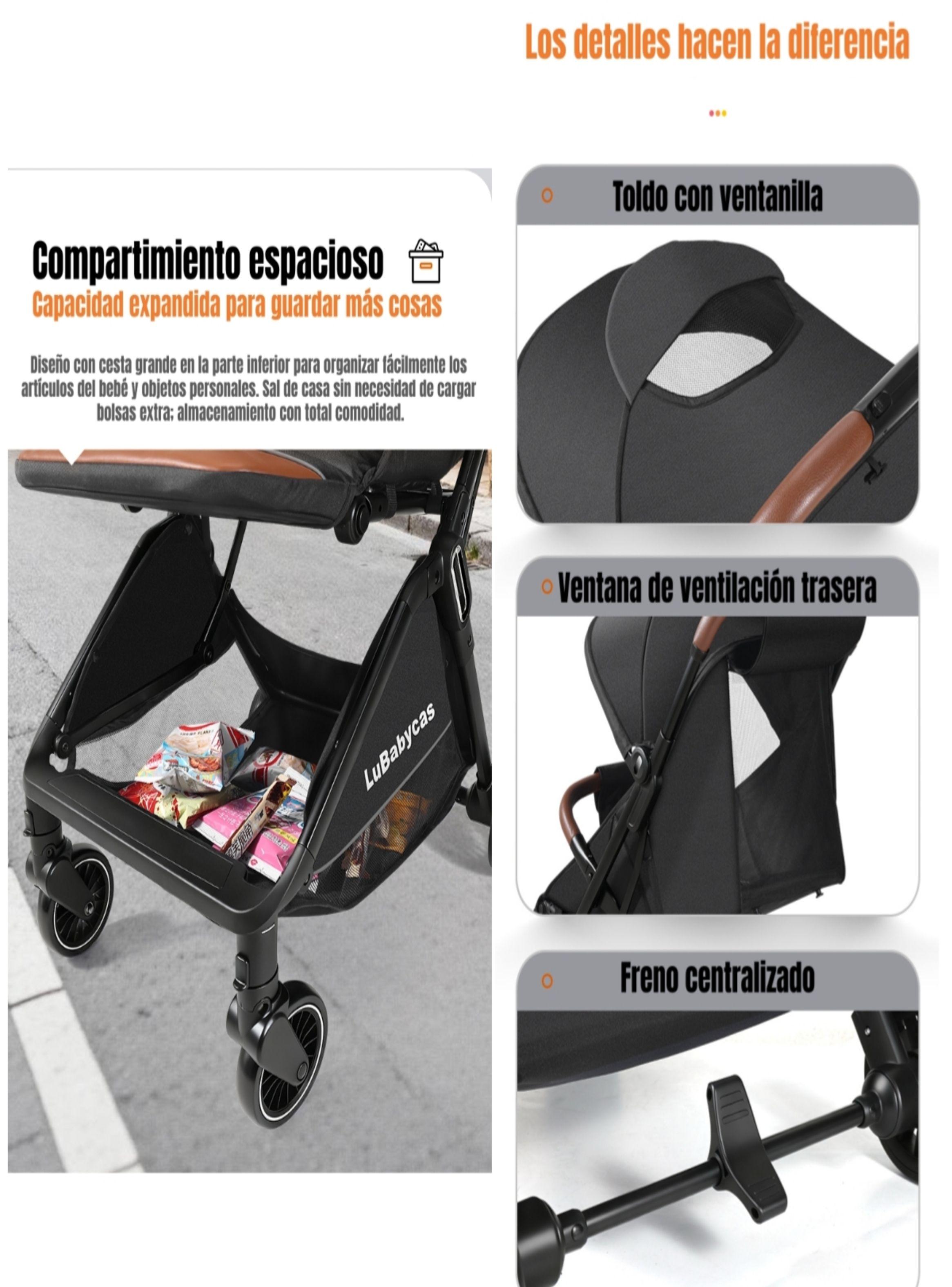 Coche De Paseo LuBabycas Elegante De Aluminio 0-3 Años Find-8