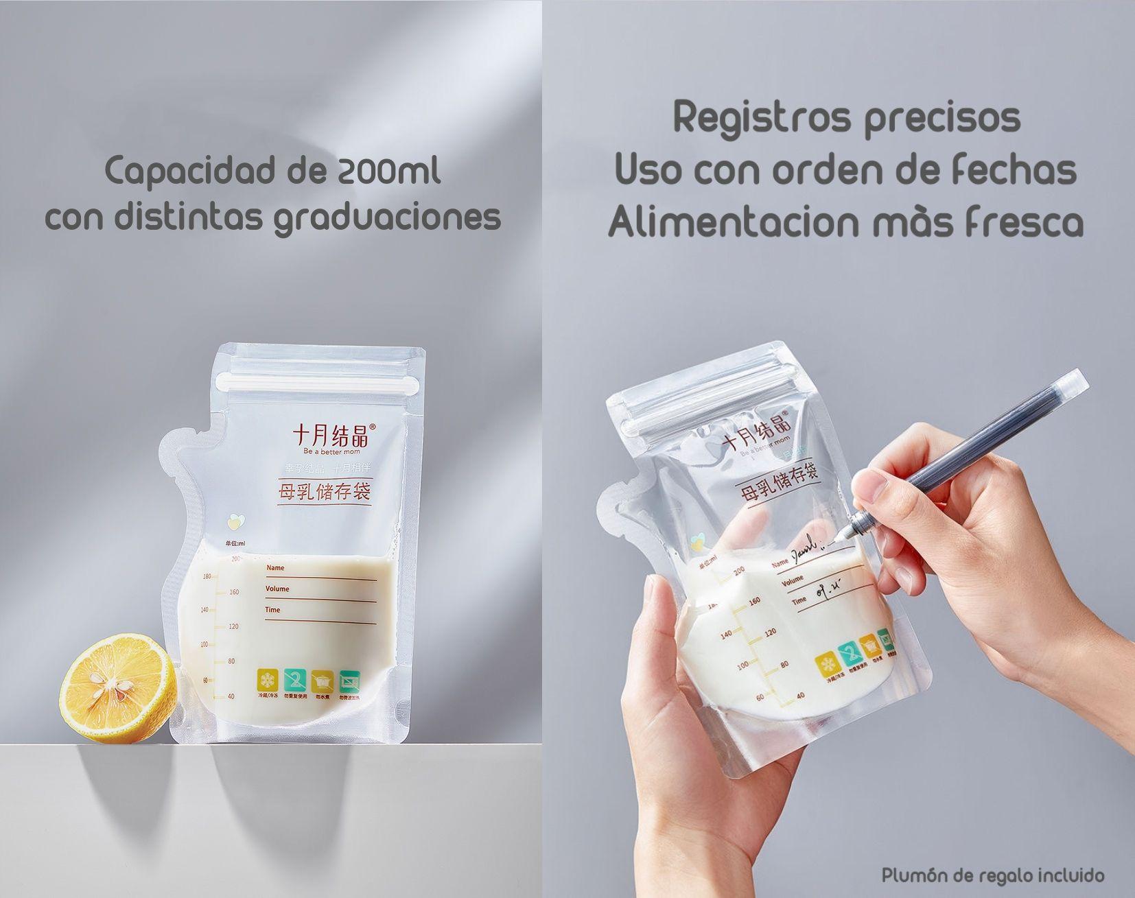 Bolsa Para Leche Maternal 108 Unidades Y 1 Plumón Lubabycas-5