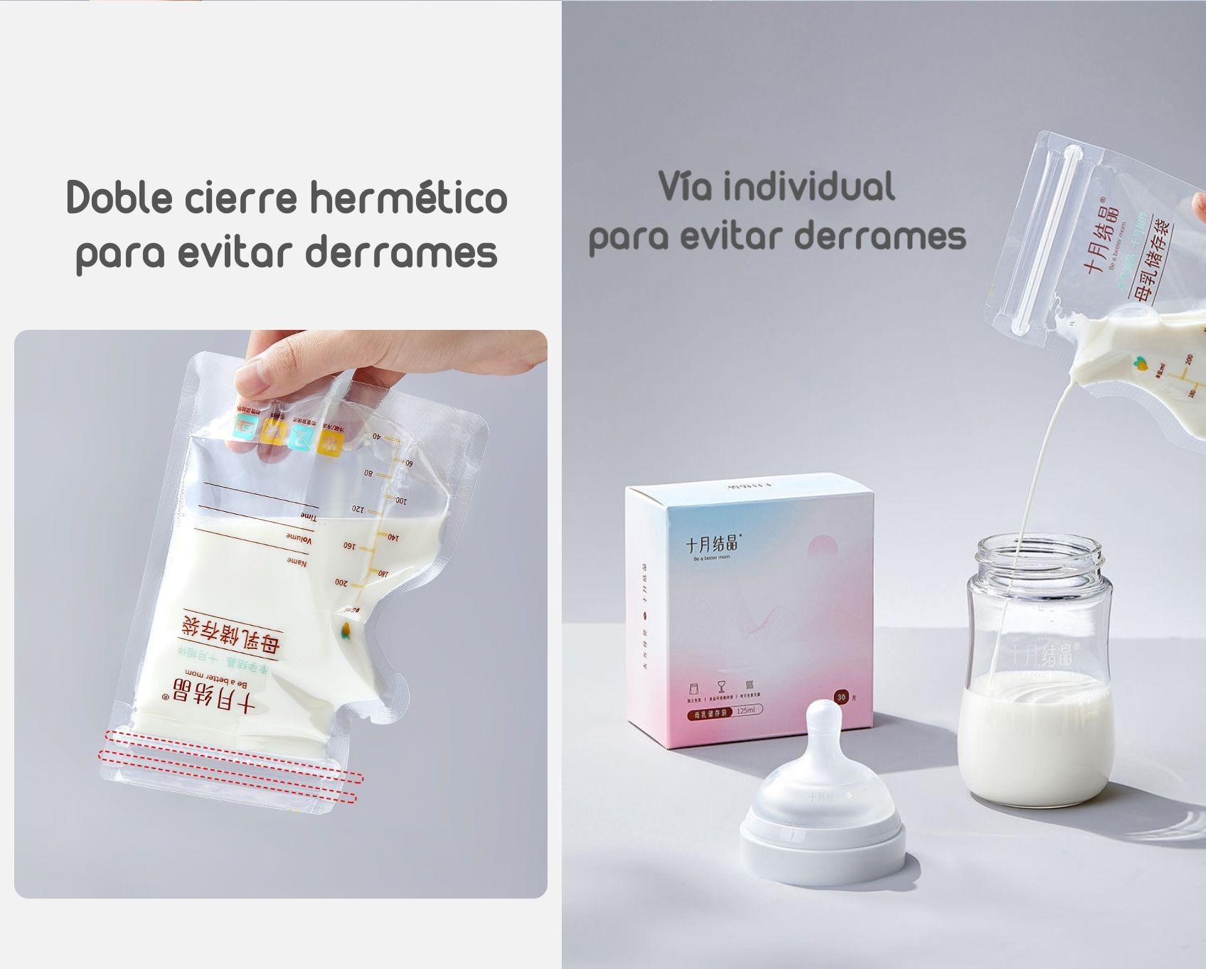 Bolsa Para Leche Maternal 108 Unidades Y 1 Plumón Lubabycas-6
