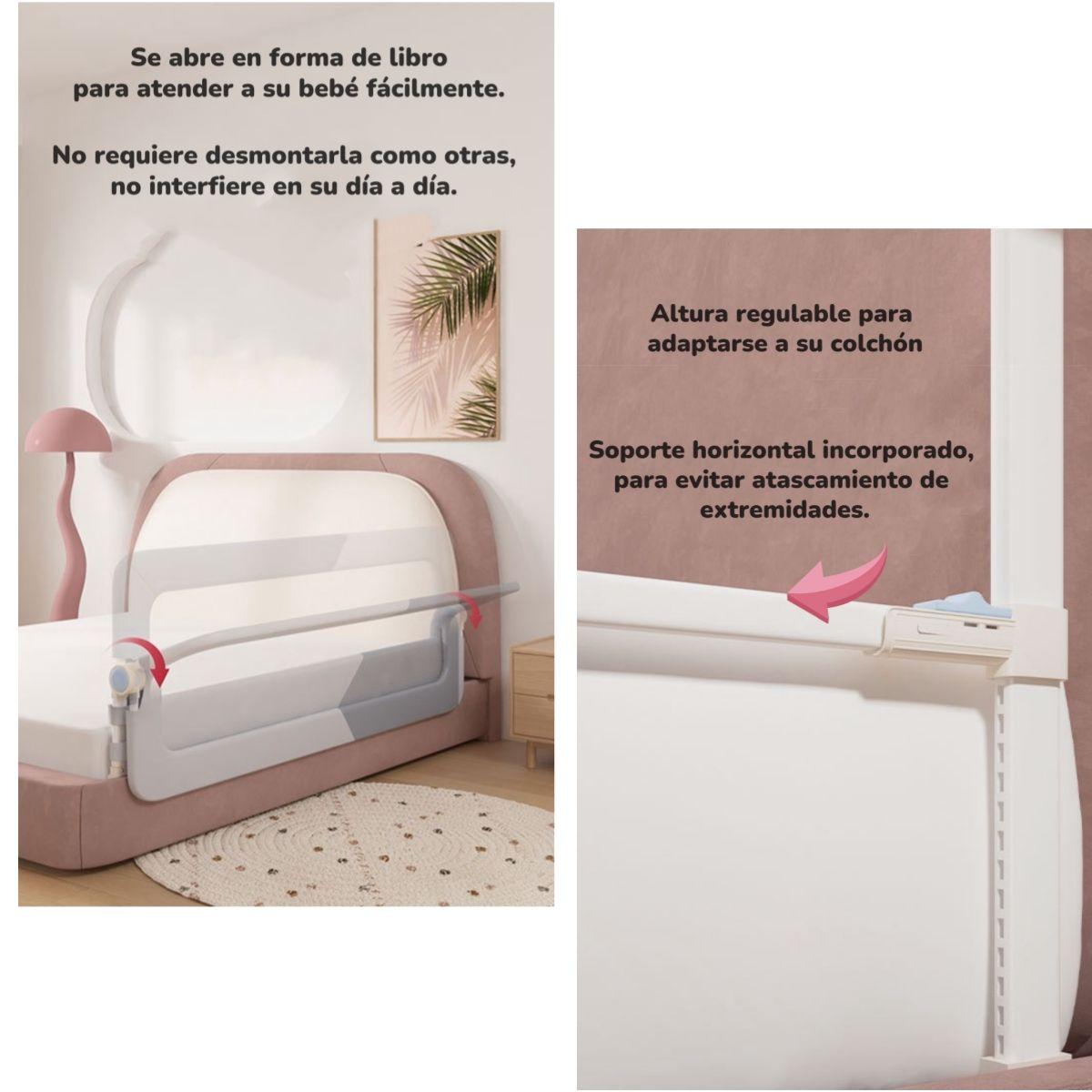 Pack 3 Barandas De Cama Plegable Cama King LuBabycas-3