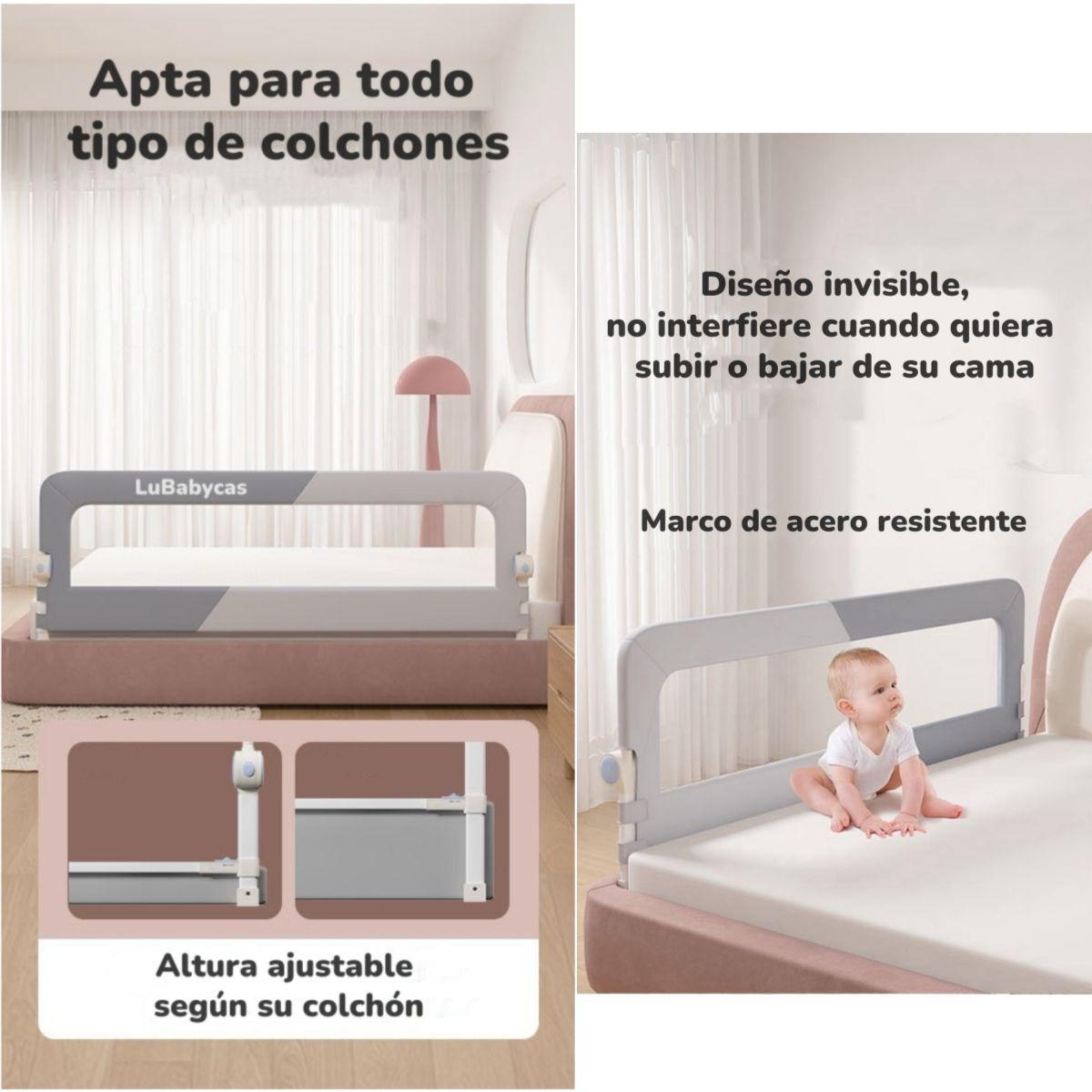 Pack 3 Barandas De Cama Plegable Cama King LuBabycas-4