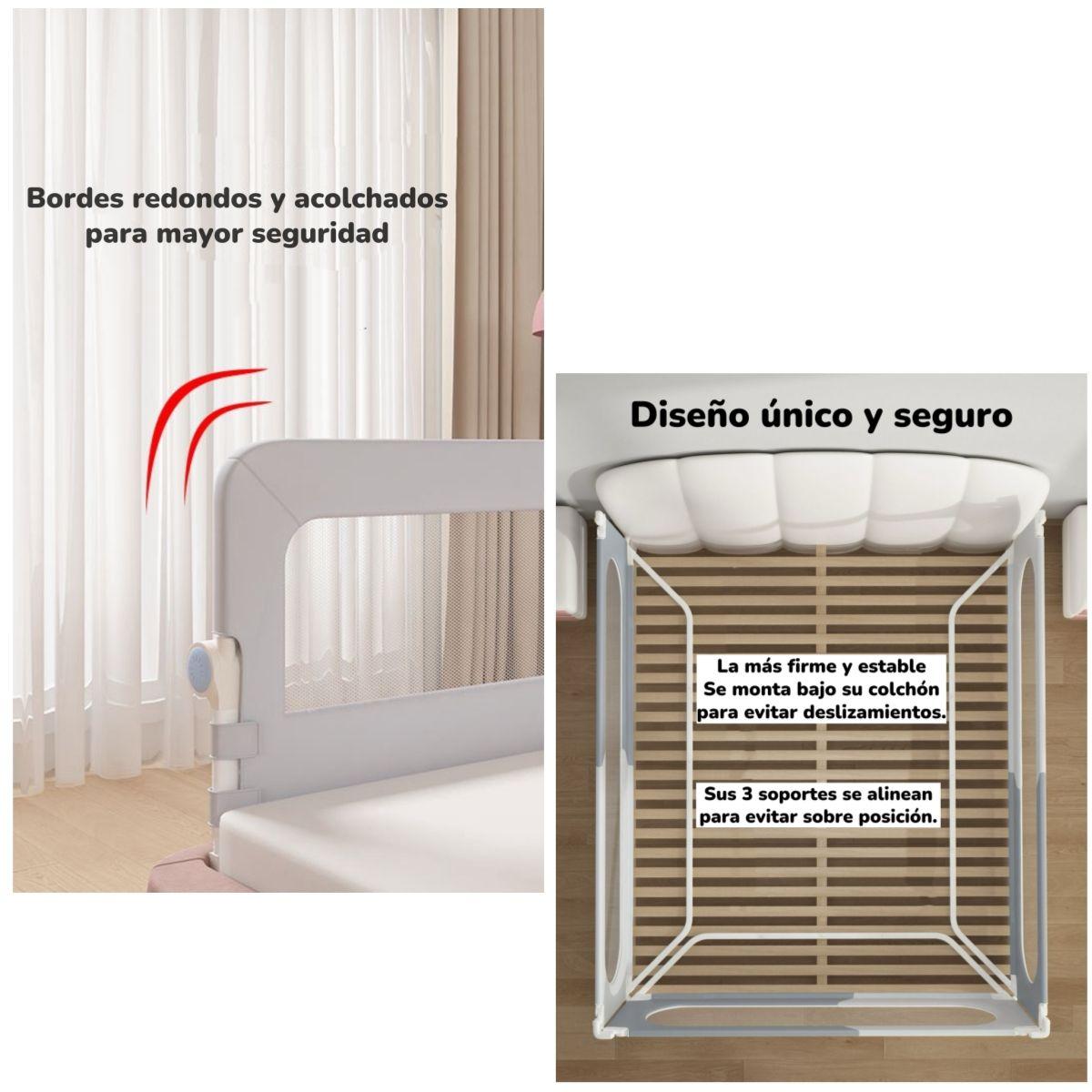 Pack 3 Barandas De Cama Plegable Cama King LuBabycas-5