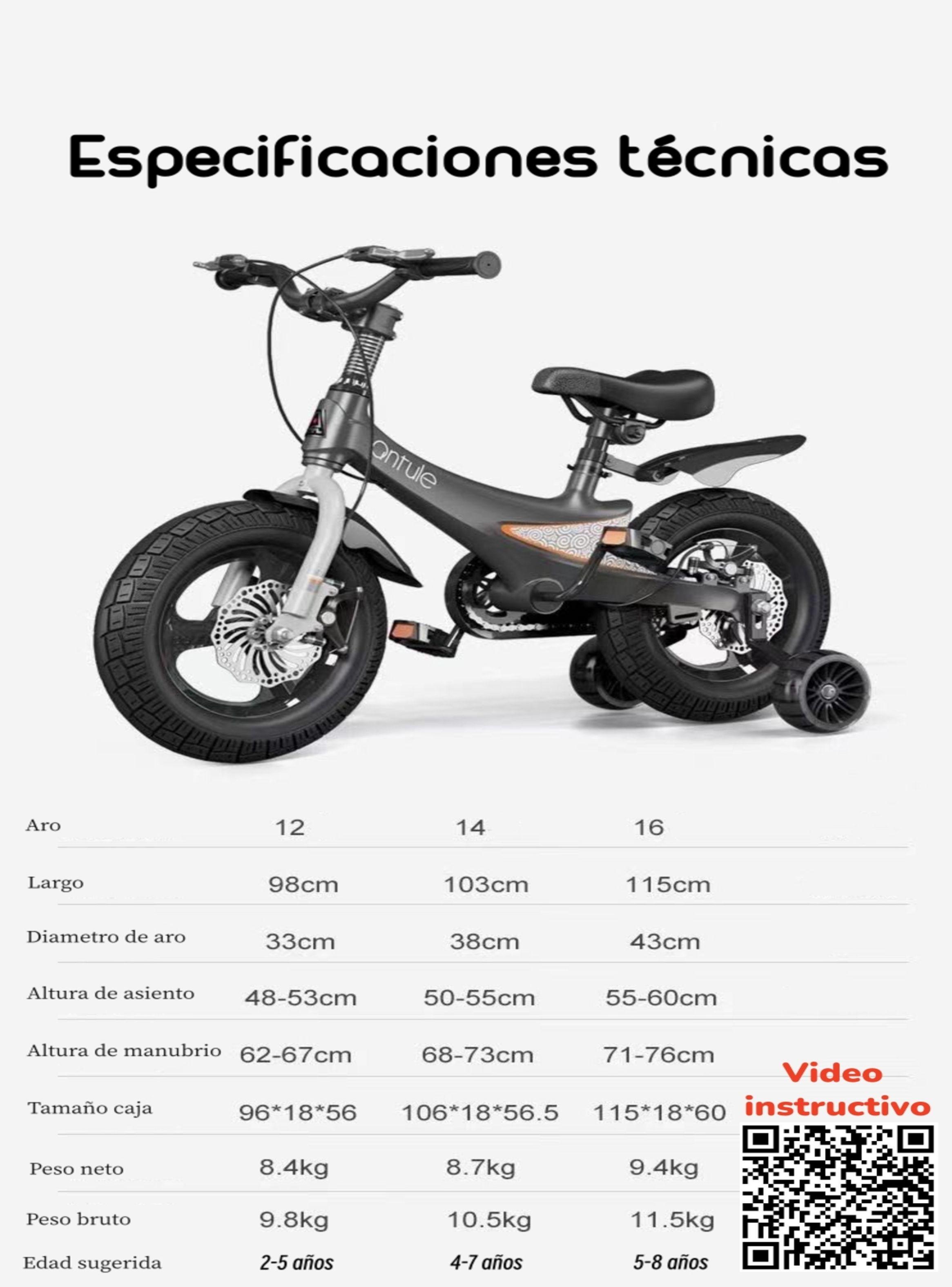 Bicicleta Infantil 5-8 Años Niña Aro 16 Lubabycas Rosada-8