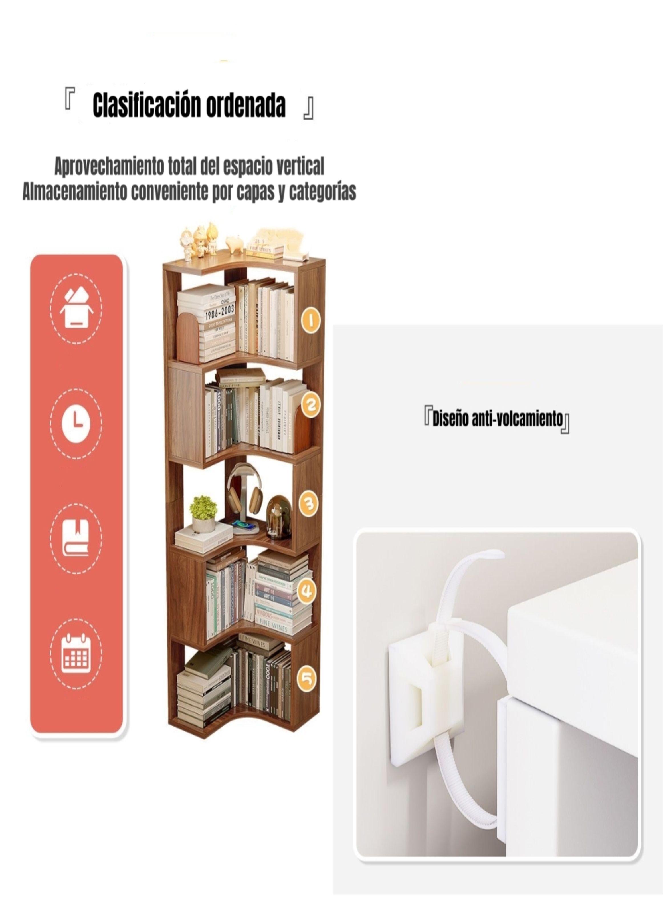 Biblioteca Librero Estantería Blanco 5 Niveles 170cm Ranger-4