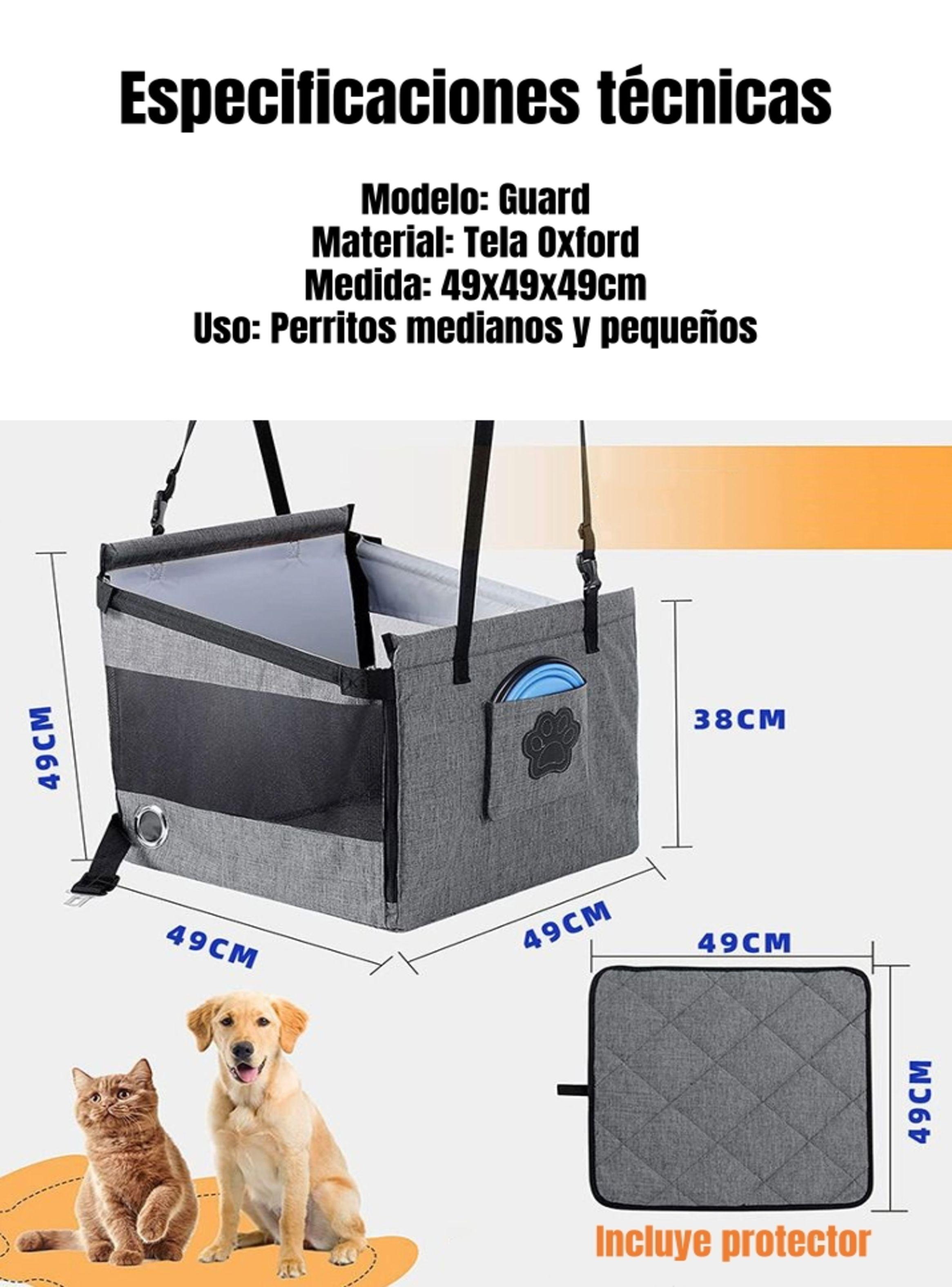 Asiento De Auto 49cm Perros Plegable Con Protector Guard-8
