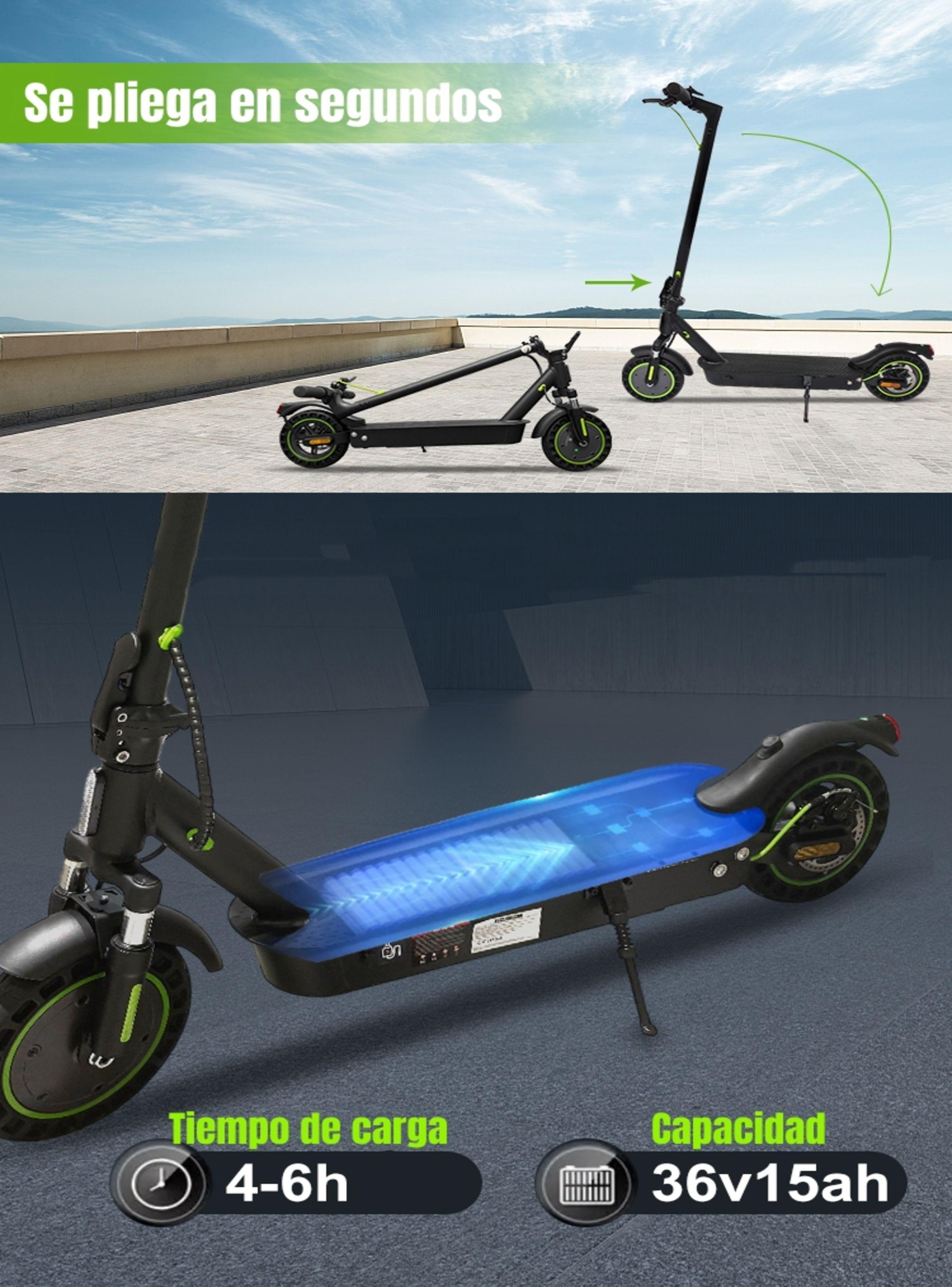 Scooter Eléctrico Aluminio Con APP 50KM 36V 500W E5Max-6