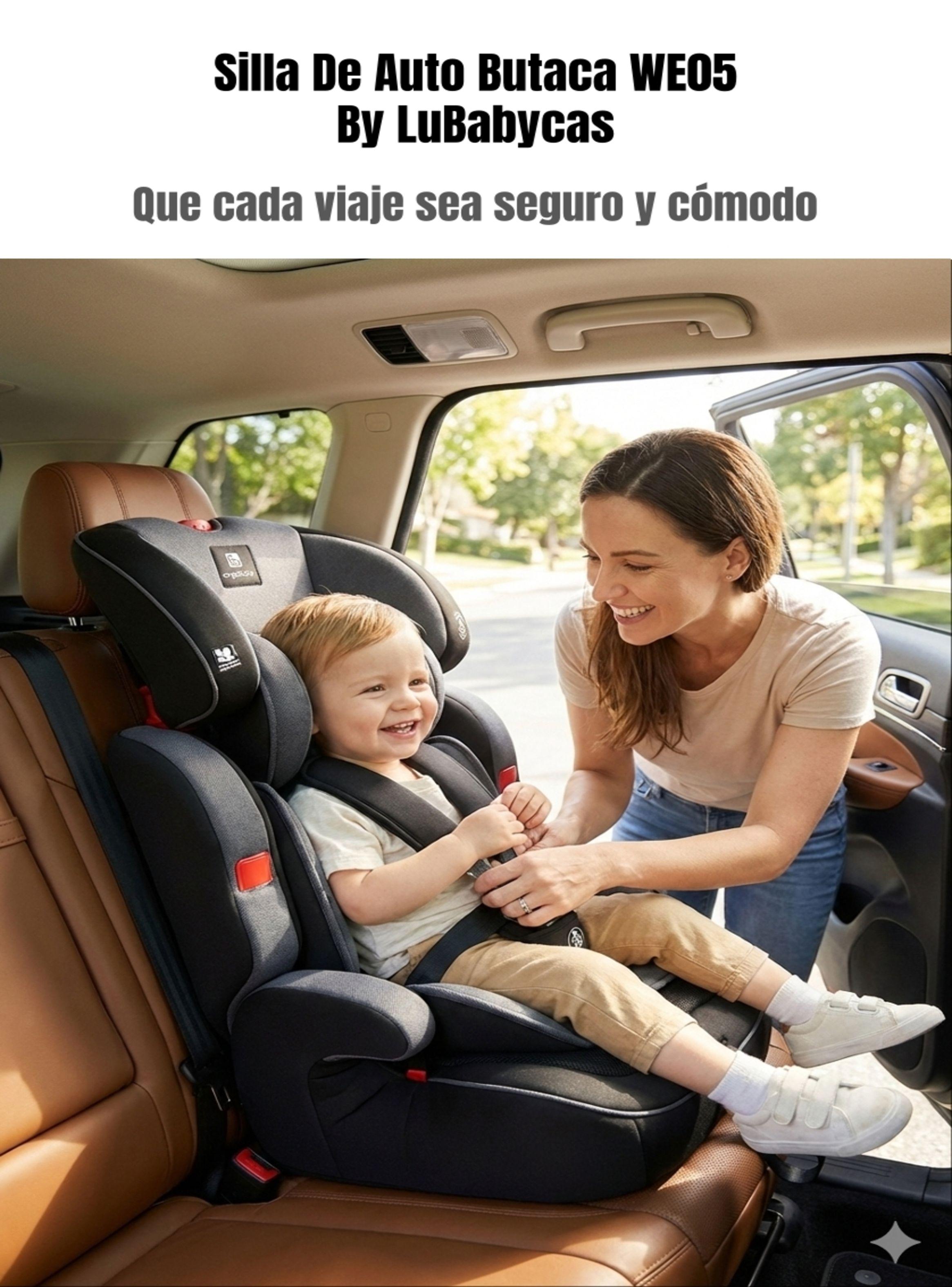 Silla De Auto Butaca 9-36KG 12 Años Gris WE05 LuBabycas-2