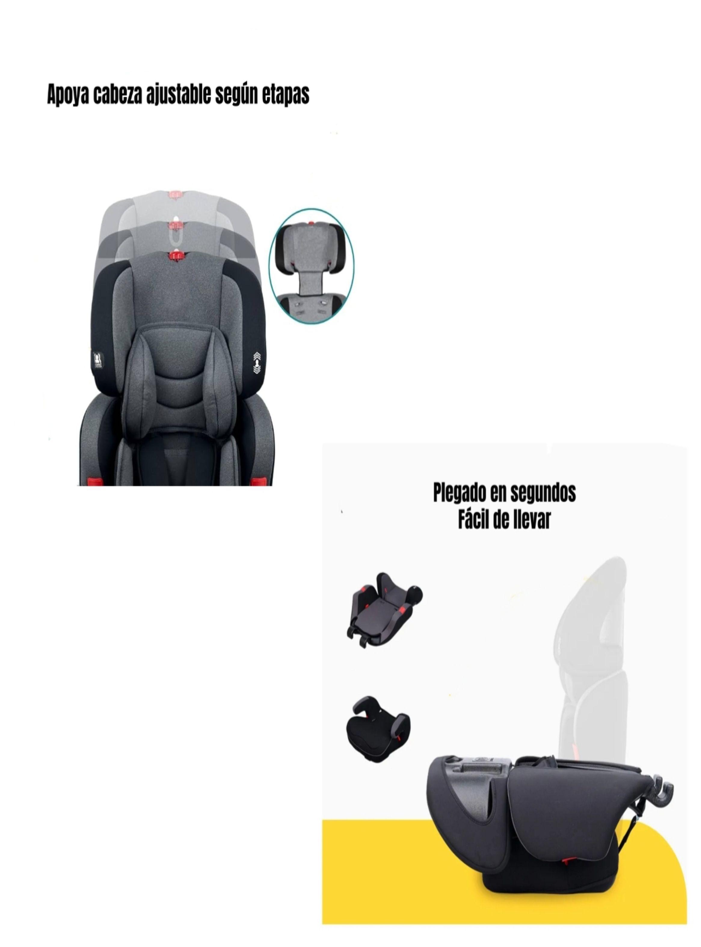 Silla De Auto Butaca 9-36KG 12 Años Gris WE05 LuBabycas-6