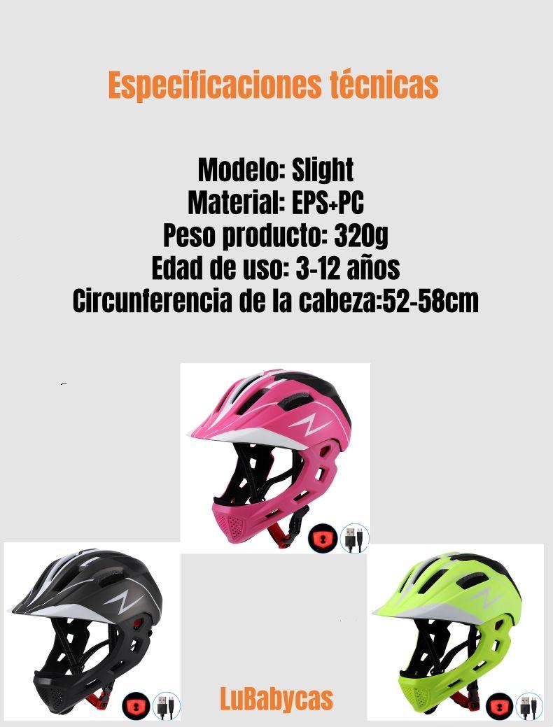 Casco Integral Infantil Bici 2 En 1 Slight Rosado LuBabycas-7
