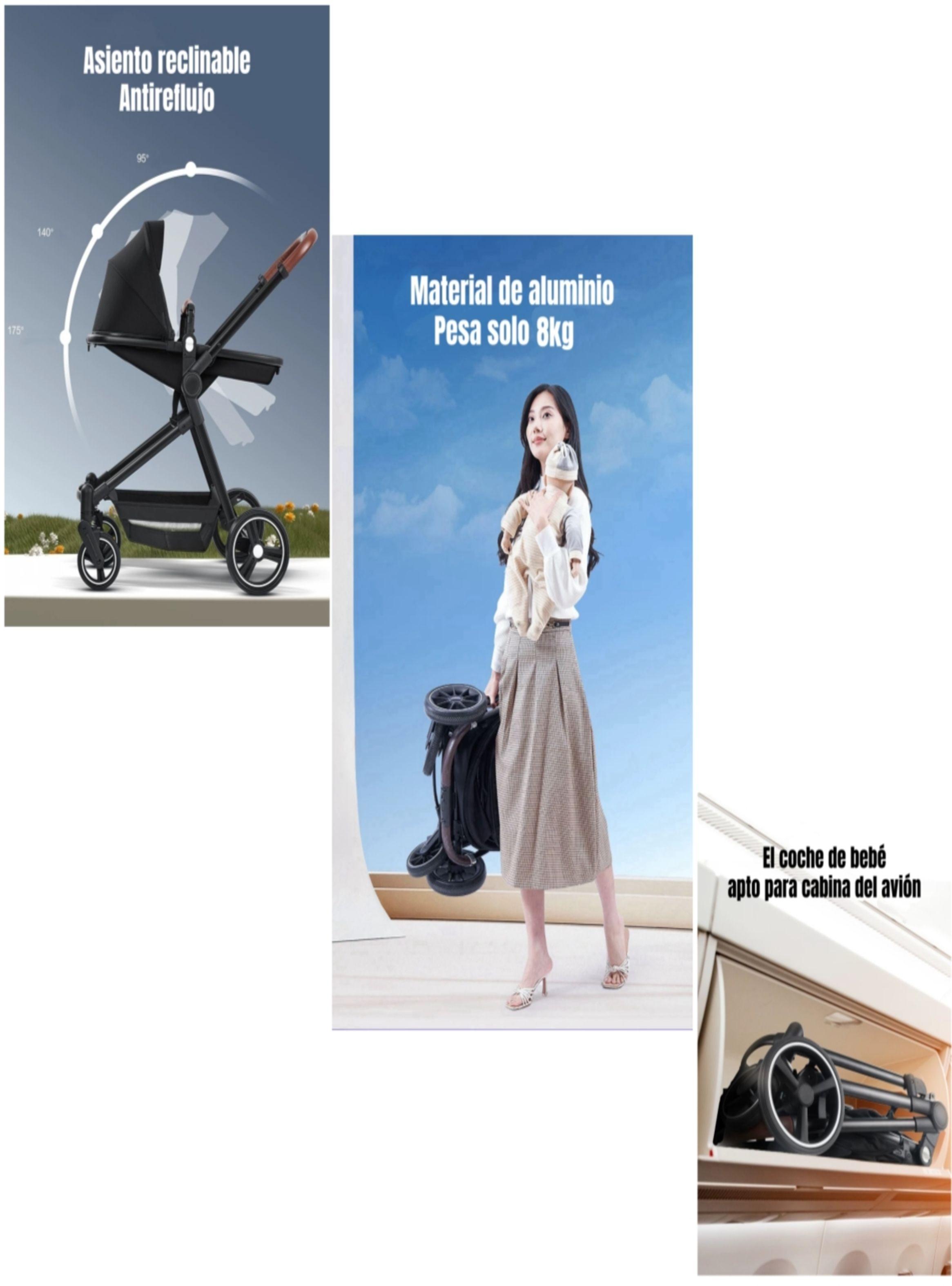 Coche De Bebé Y Mascota 2 En 1 Mix Negro By LuBabycas-6