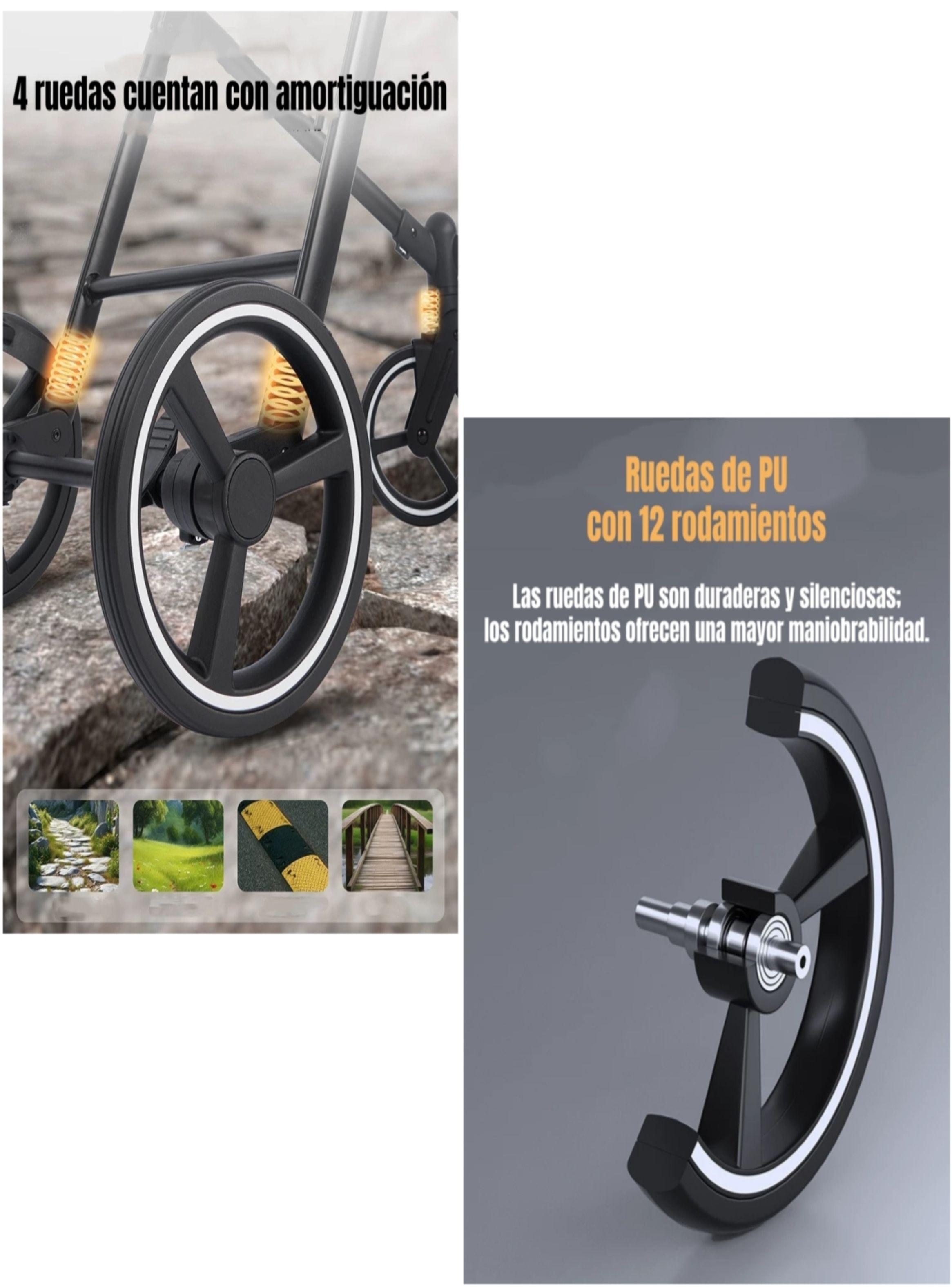 Coche De Bebé Y Mascota 2 En 1 Mix Negro By LuBabycas-7