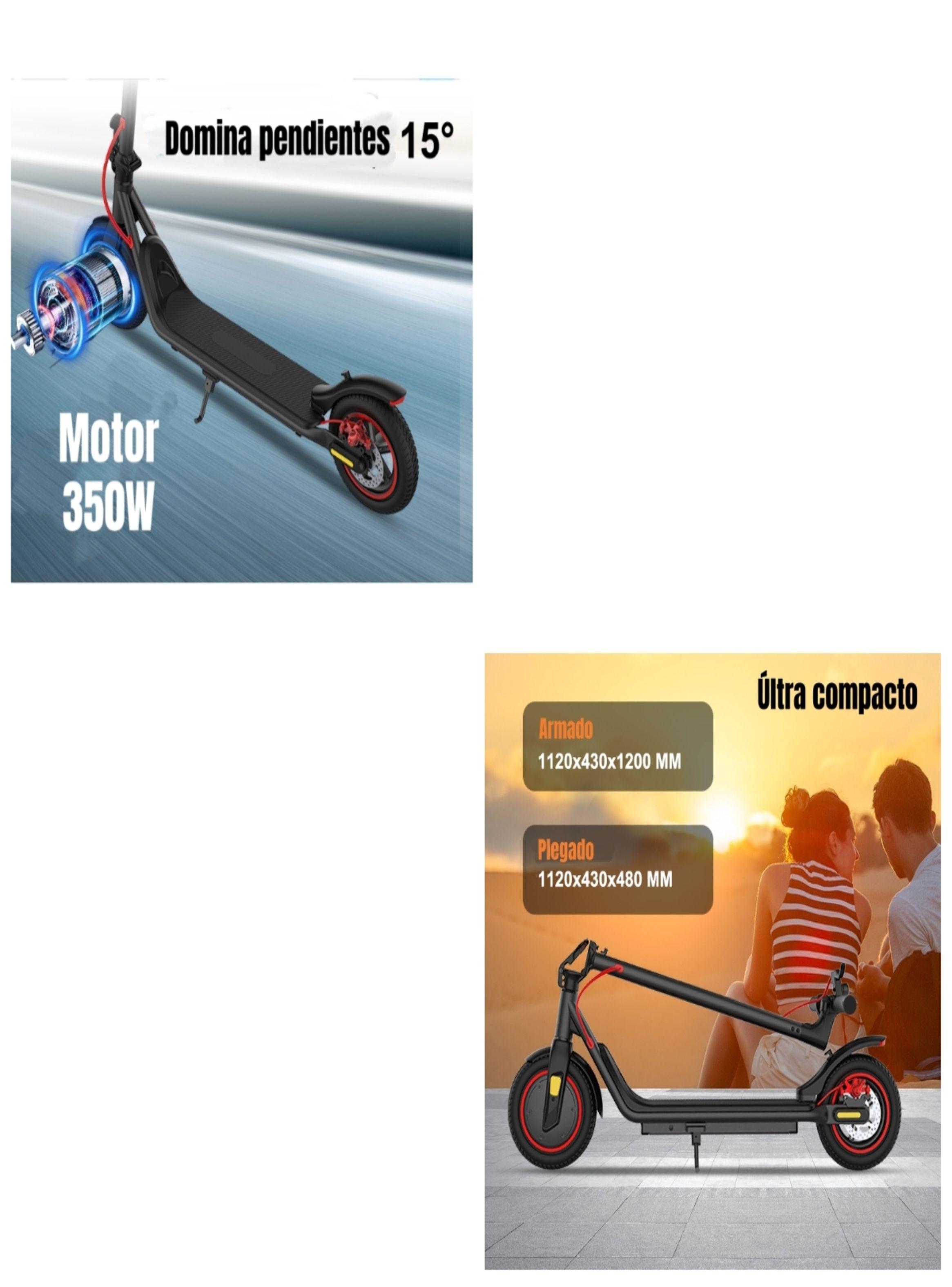 Scooter Adulto Eléctrico 30KM 36V 350W M2 Negro-6