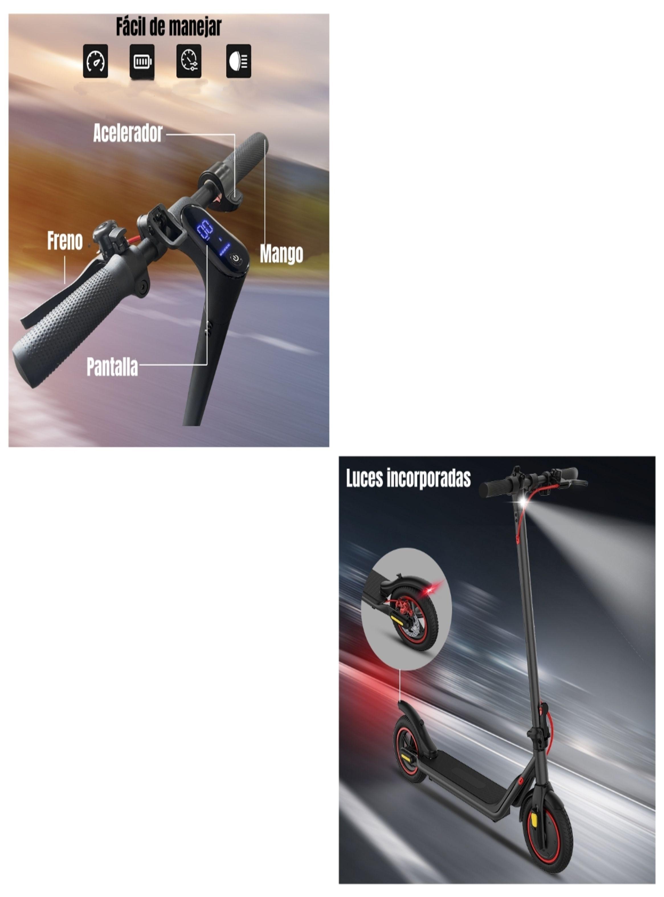 Scooter Adulto Eléctrico 30KM 36V 350W M2 Negro-7