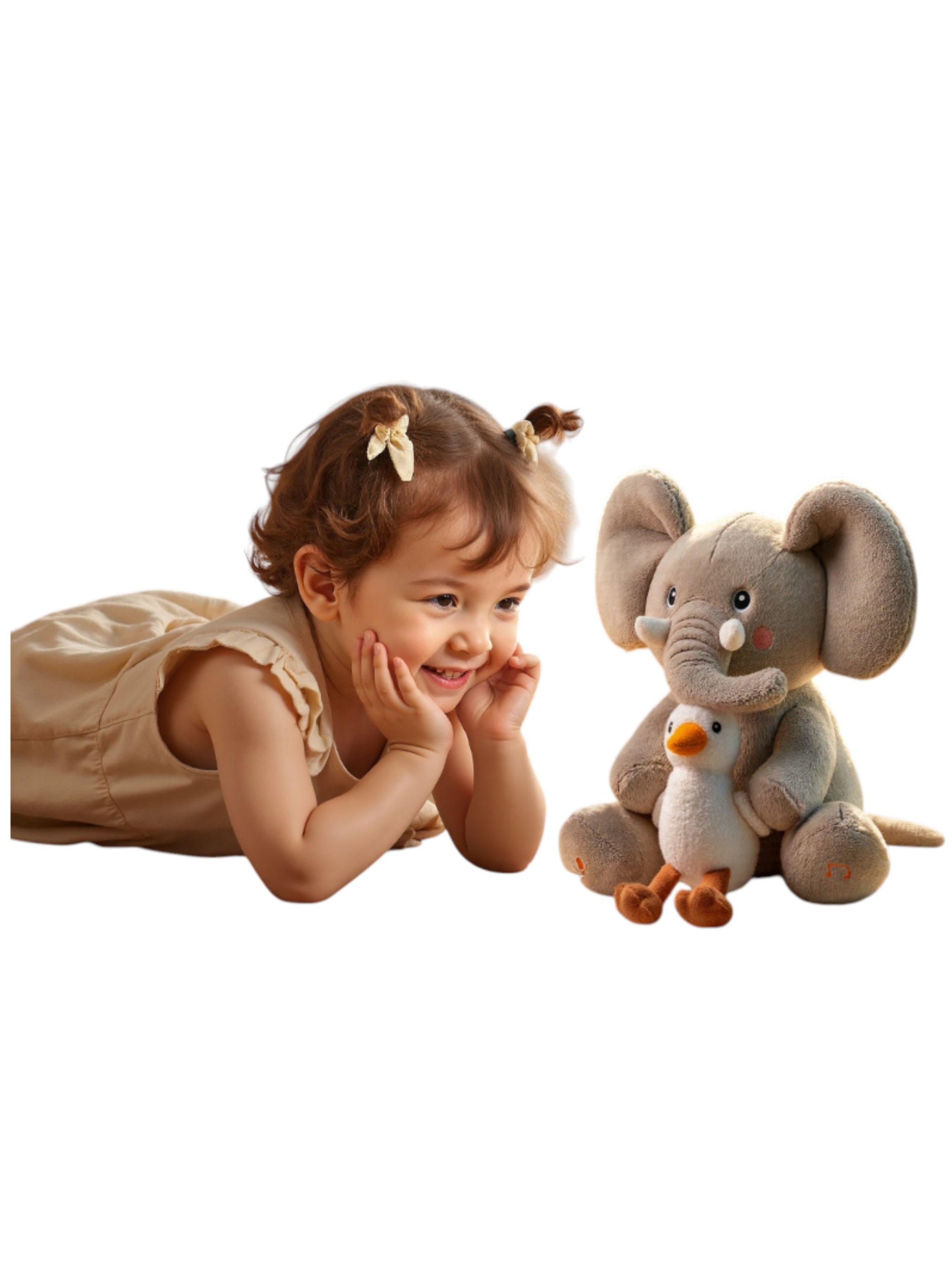 Peluche Elefante Interactivo Graba Canta y se Balancea TM389-1