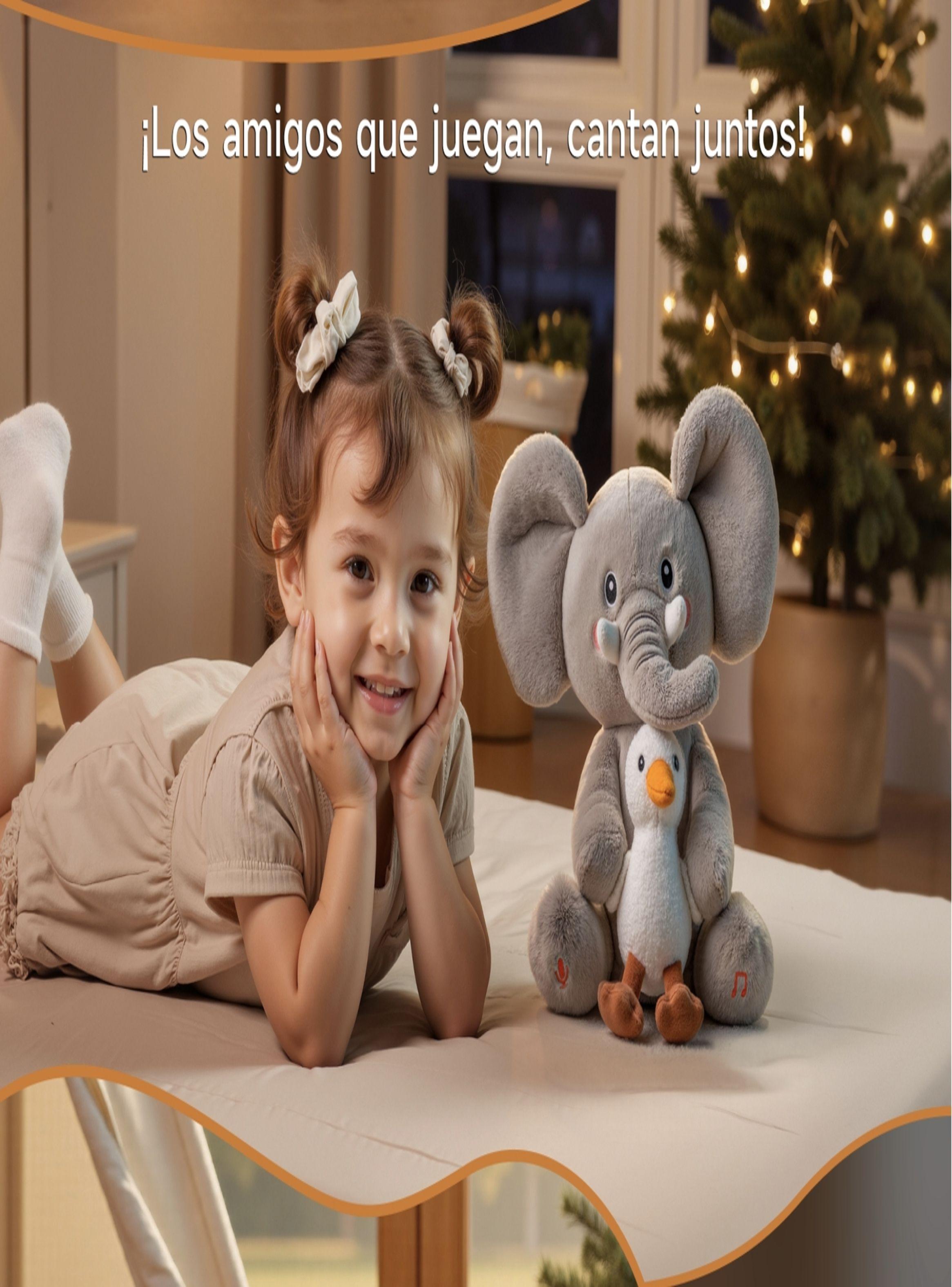 Peluche Elefante Interactivo Graba Canta y se Balancea TM389-4