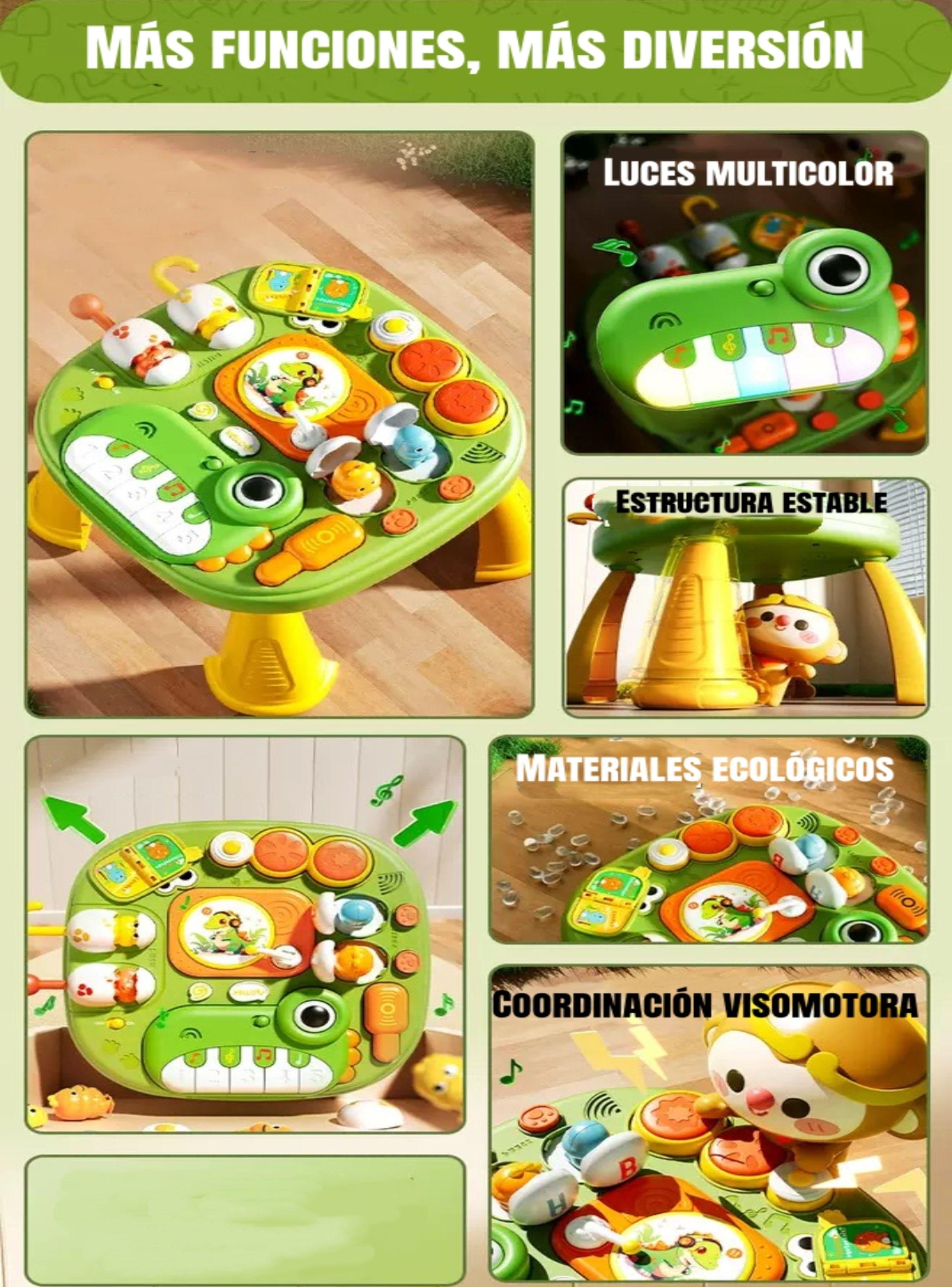 Juguete Mesa De Actividades Musical Con Luces Volt LuBabycas-3