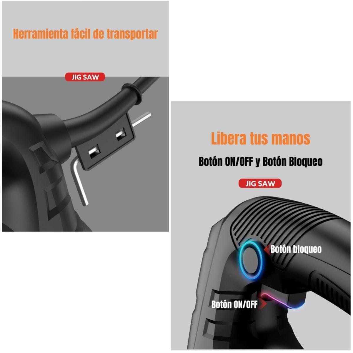 Sierra Caladora 710w 3000rpm 10 Hojas Sierra G03-5