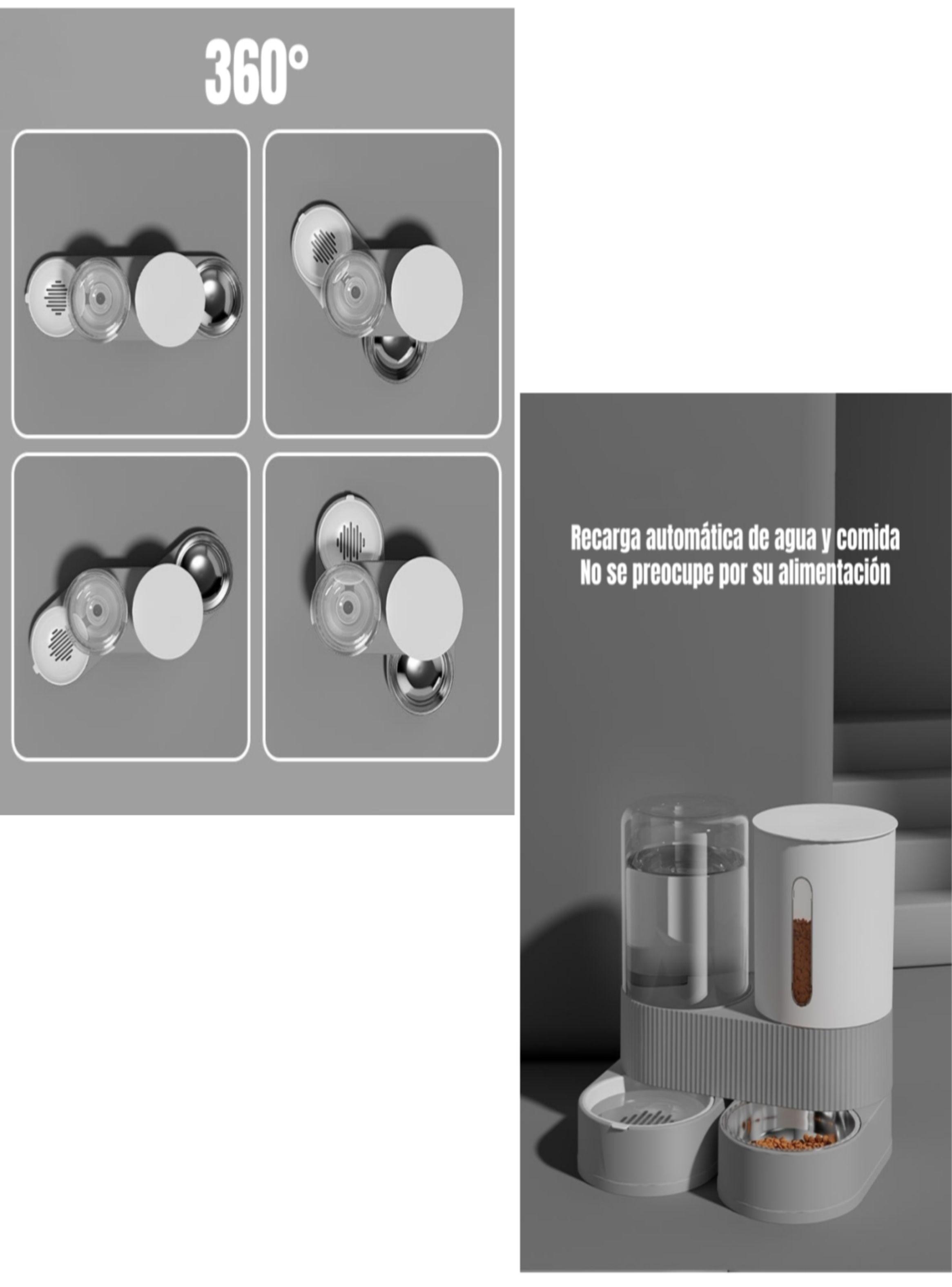 Dispensador 360 Automático Agua Y Alimento 2 En 1 LuBabycas-3
