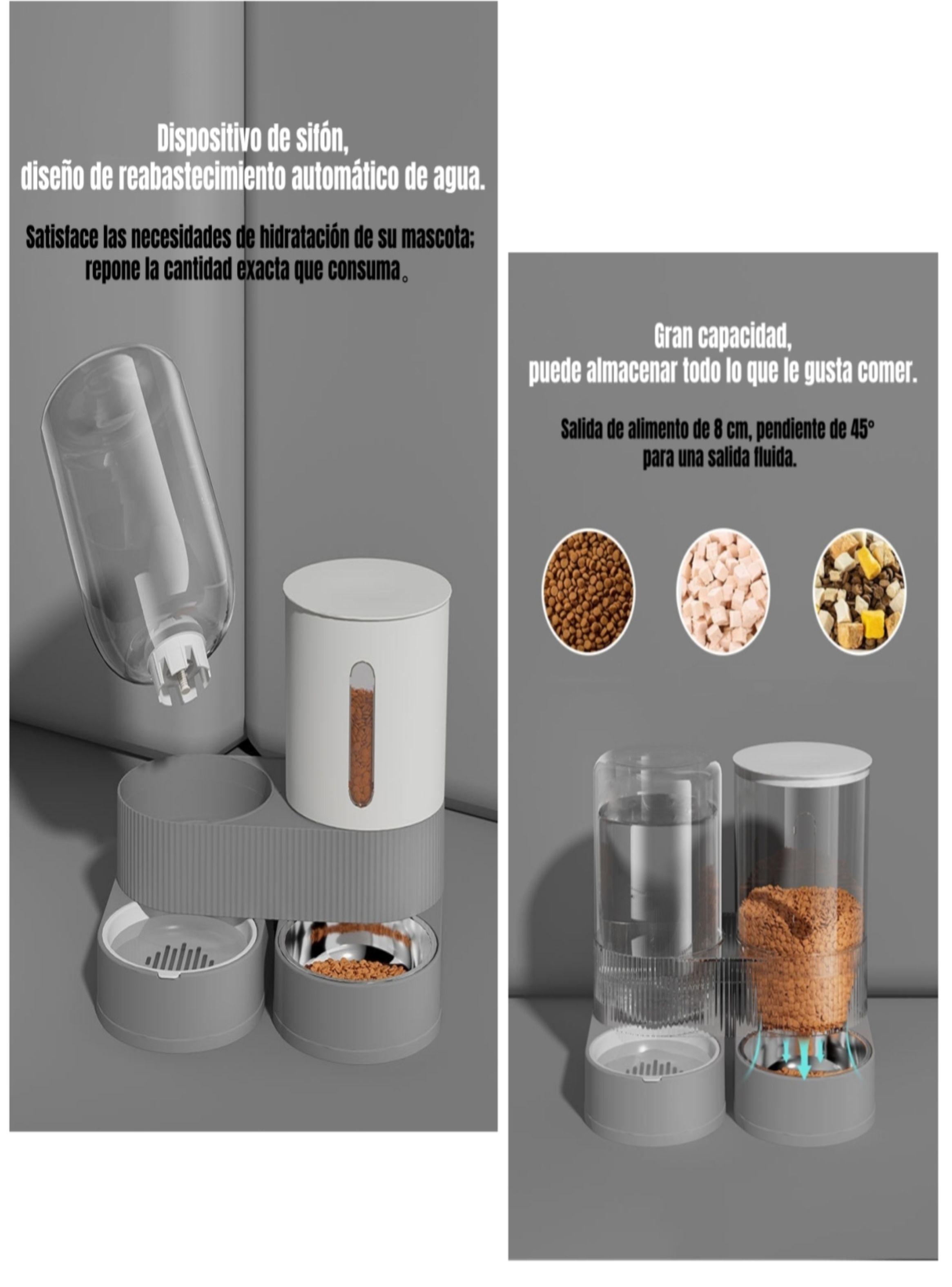 Dispensador 360 Automático Agua Y Alimento 2 En 1 LuBabycas-4