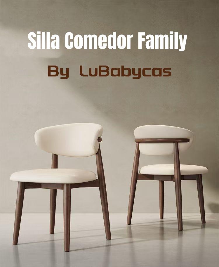 Pack 4 Sillas de Comedor Madera Café Family By LuBabycas-1