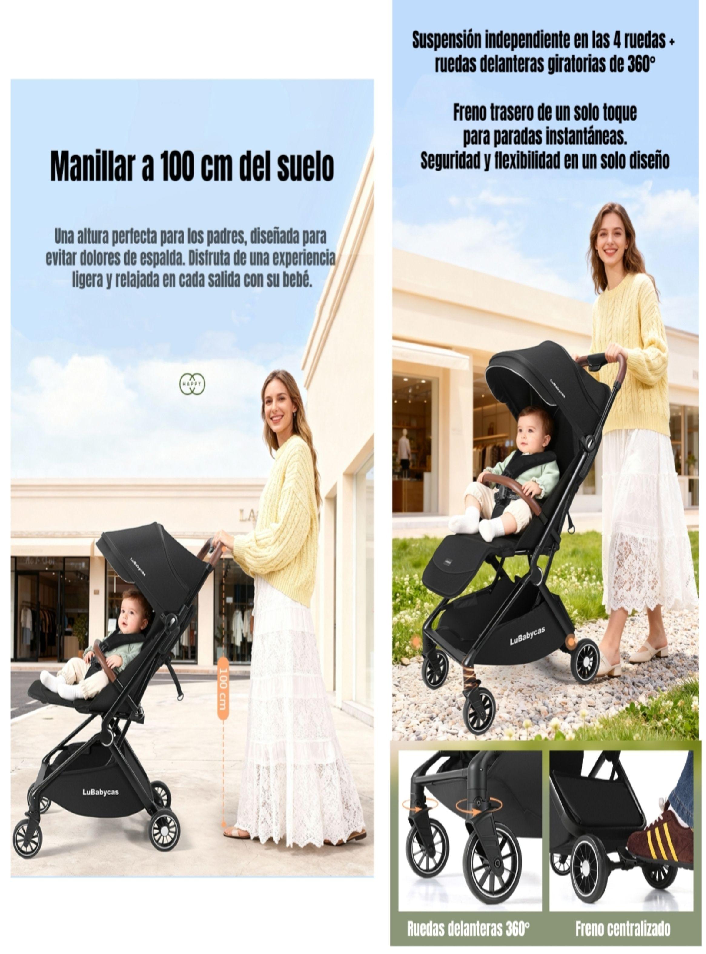 Coche De Paseo Tipo Maleta Aluminio 0-3 Años Jeta LuBabycas-3