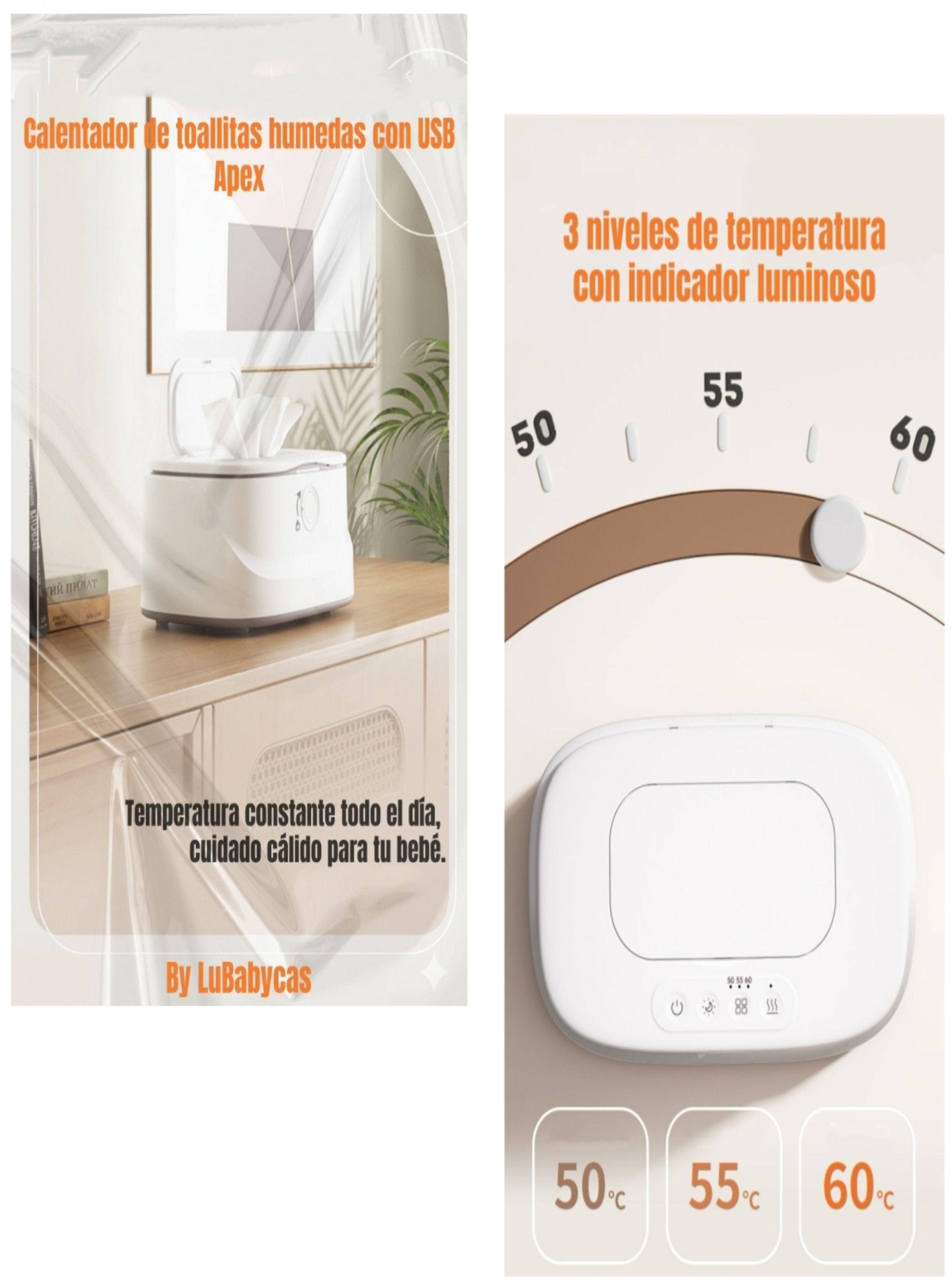 Calentador De Toallitas Húmedas Con Luz Apex By LuBabycas-2
