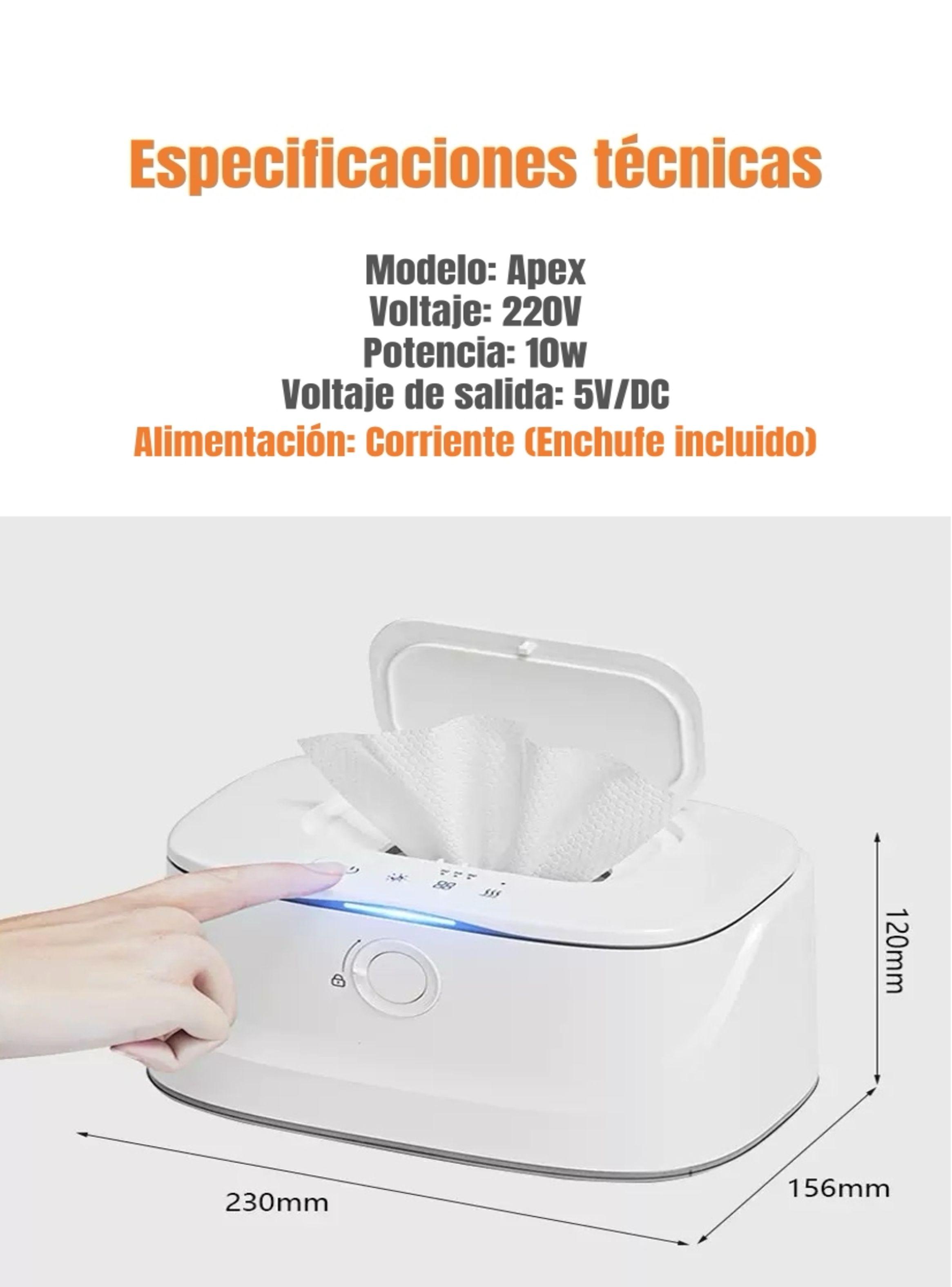 Calentador De Toallitas Húmedas Con Luz Apex By LuBabycas-8