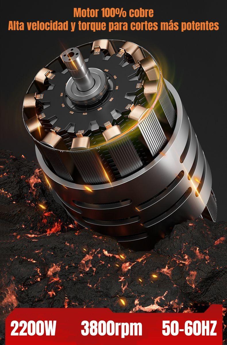 Tronzadora Industrial 14″ 2200W 3800RPM Con Disco G02 Gris-3