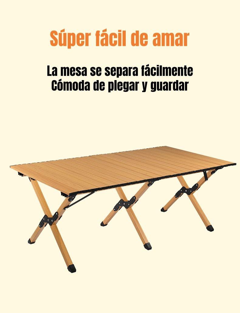 Mesa De Camping Plegable Impermeable 120x58cm Kemi-5