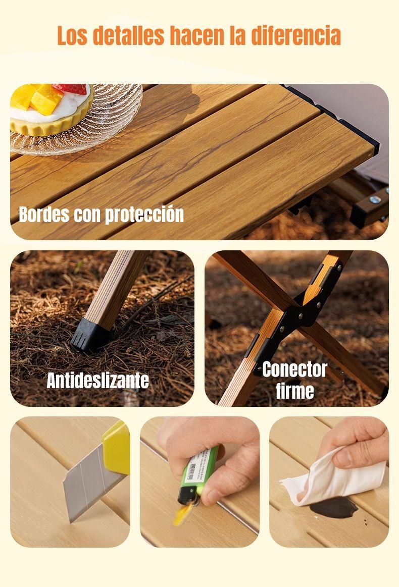 Mesa De Camping Plegable Impermeable 120x58cm Kemi-6