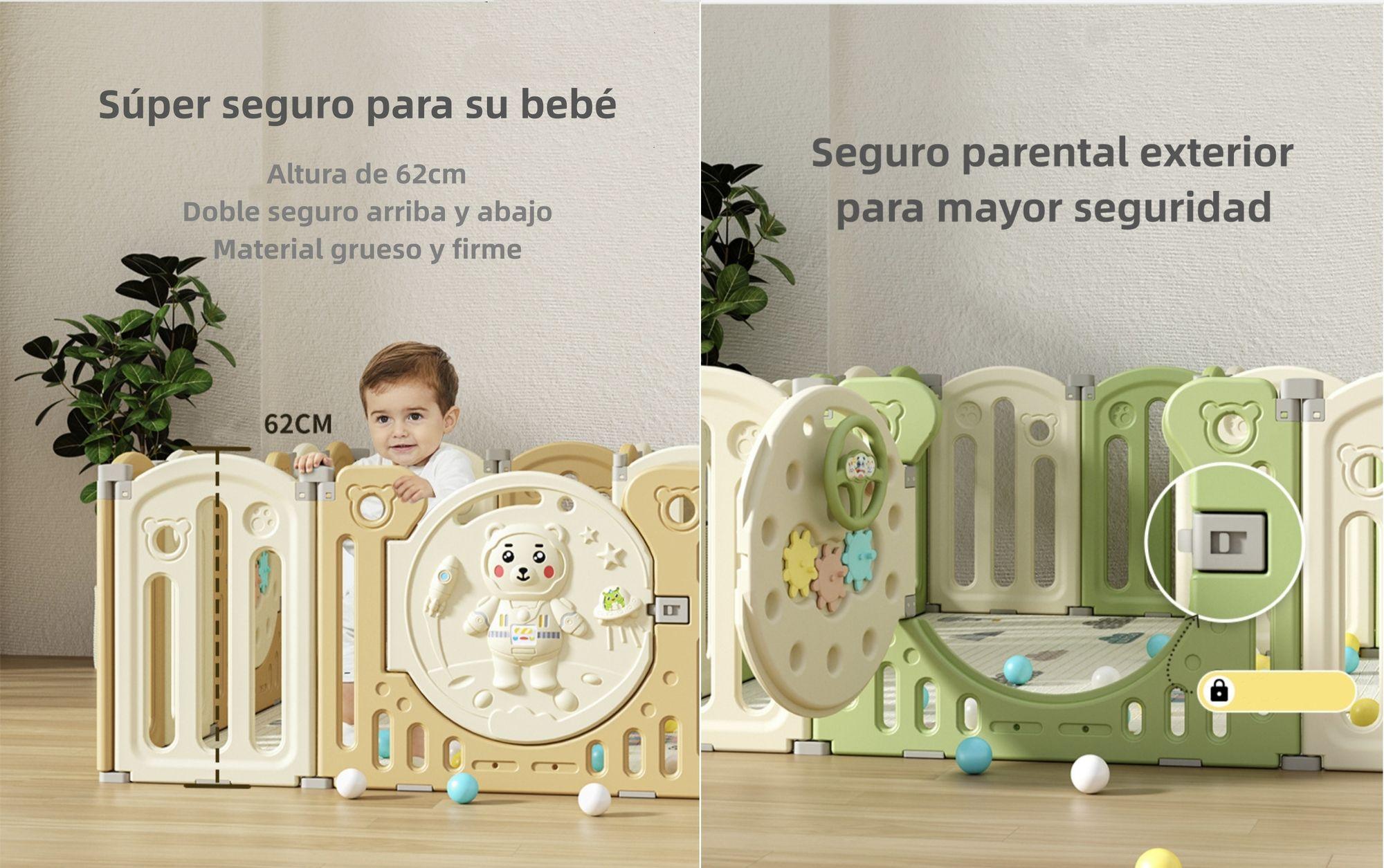 Corral Bebé 153x160cm Con Accesorios Lubabycas-6