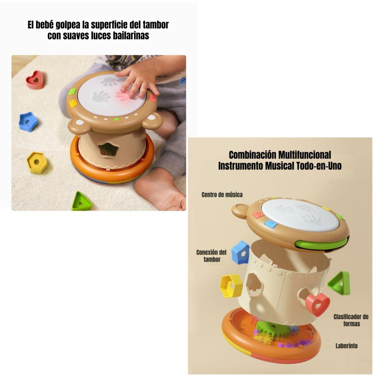 Tambor Musical Niños Multifuncional 6 Modos TM138D LuBabycas-2