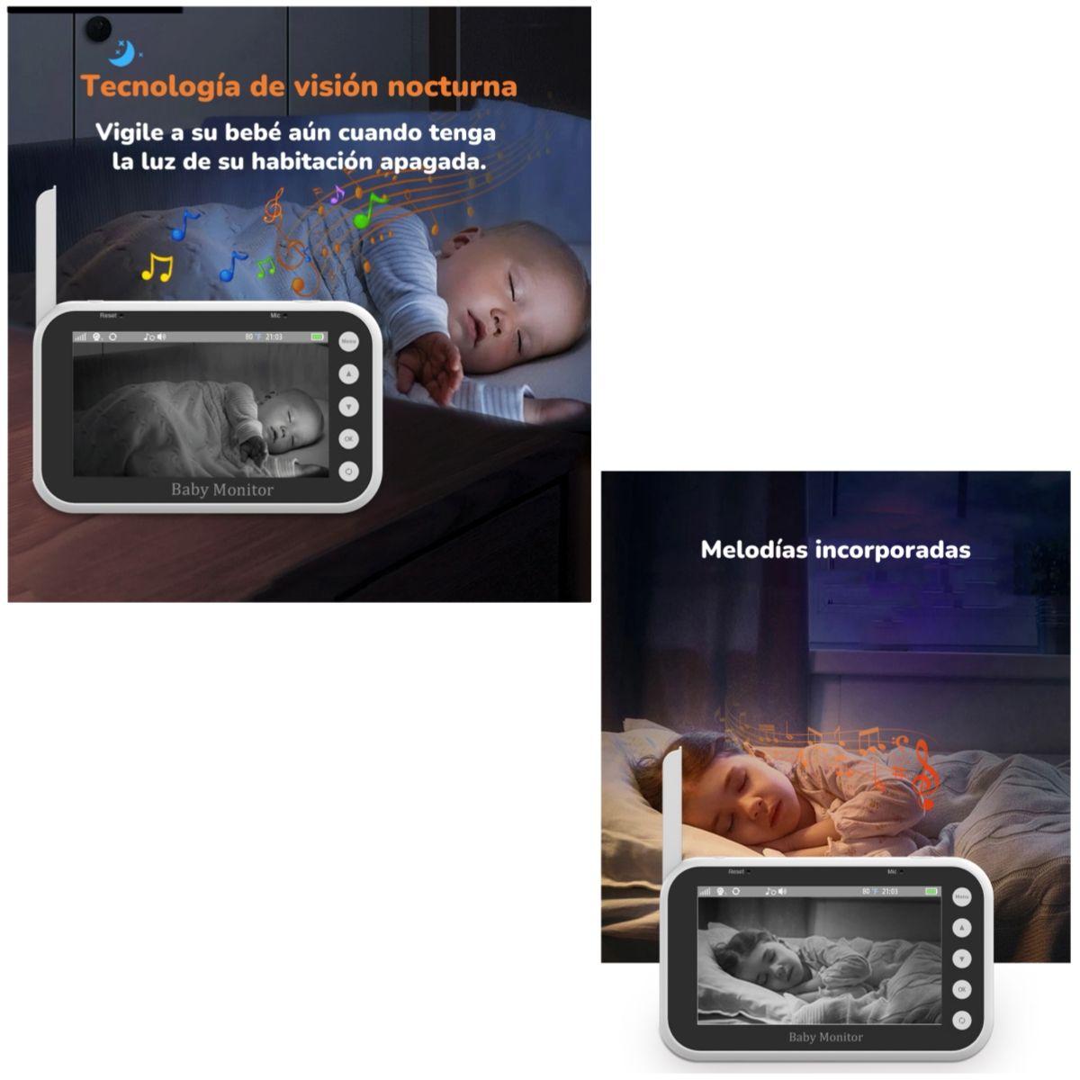 Cámara Monitor Inteligente 720P Pantalla 4,3″ LuBabycas-3