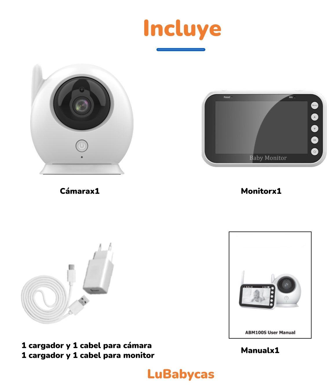 Cámara Monitor Inteligente 720P Pantalla 4,3″ LuBabycas-7