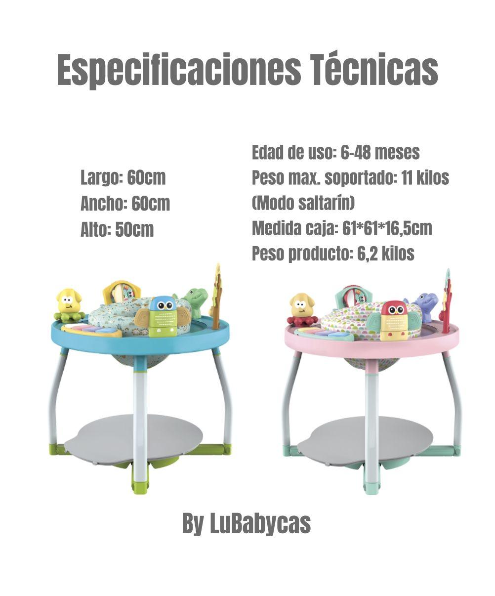Saltarin 5 En 1 Centro de Actividades Rosado LuBabycas-3