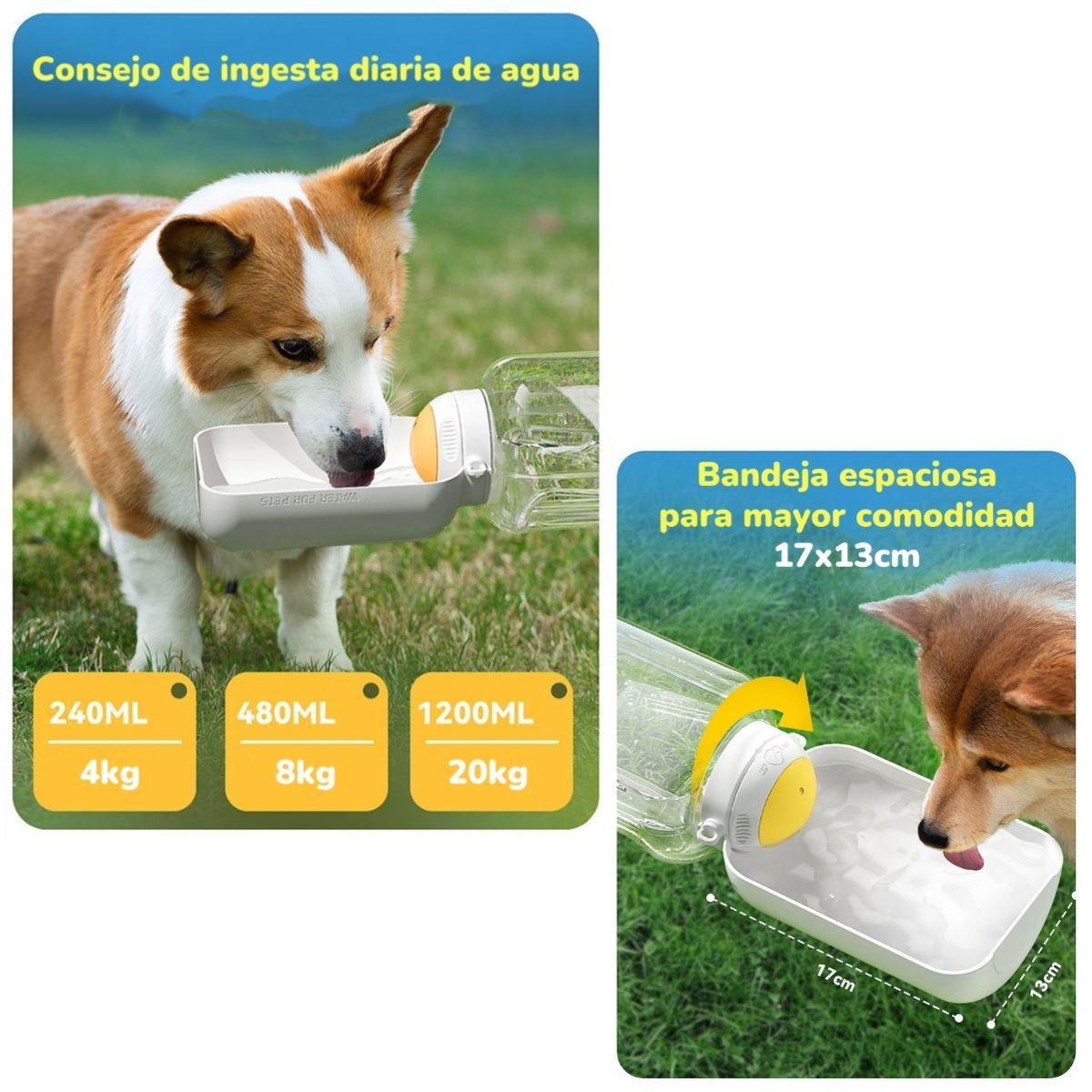 Botella De Agua Para Mascotas 3 En 1 By LuBabycas-3