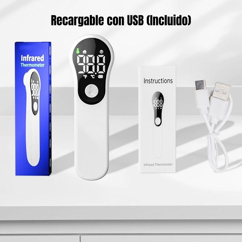 Termómetro Infrarrojo Digital Recargable M6 Blanco LuBabycas-2