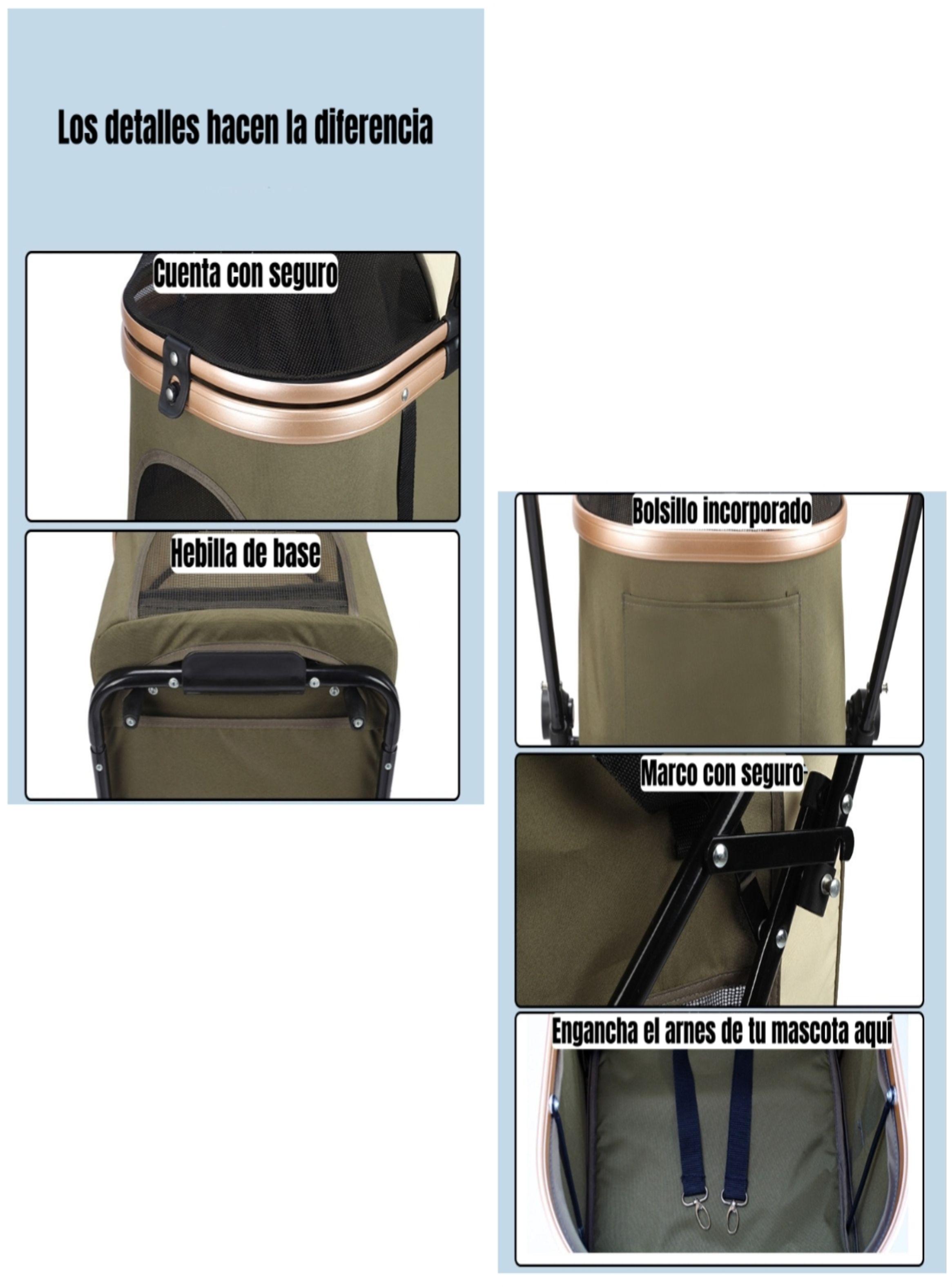 Cochecito Doble Para Mascotas Acura Negro By LuBabycas-6