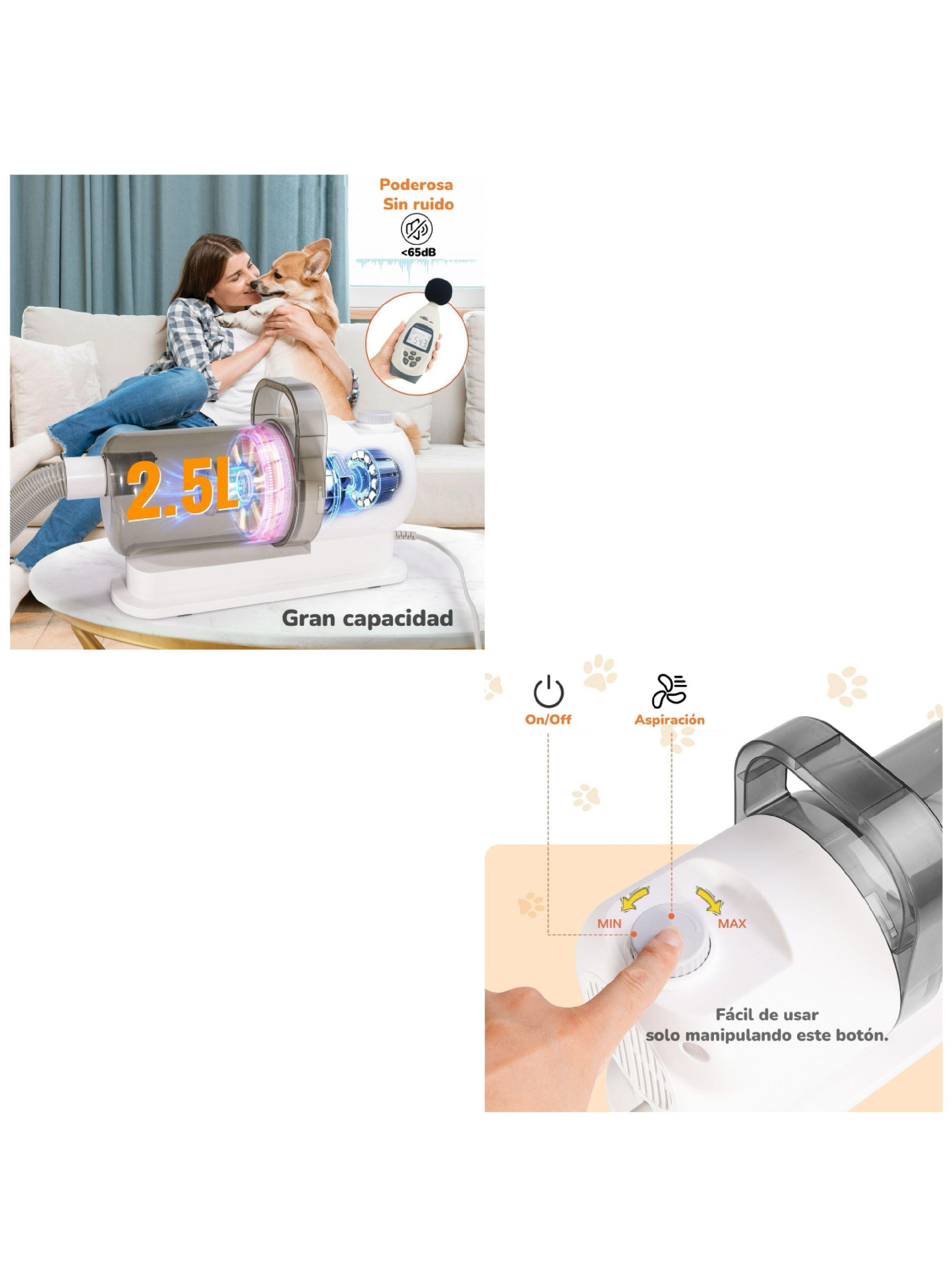 Kit Aseo Aspiradora Cortapelos Profesional 2 En 1 Mascotas-7