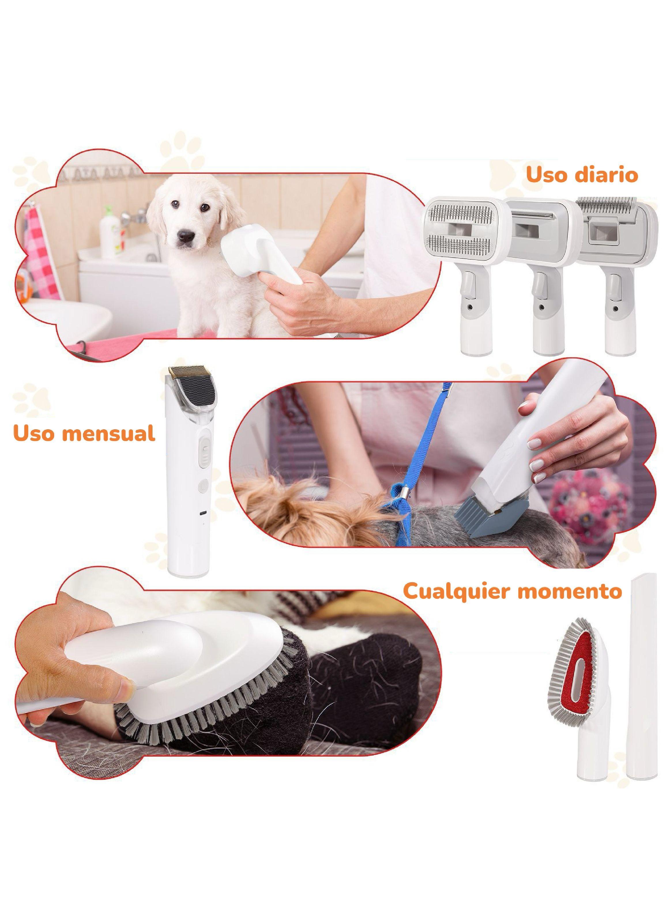 Kit Aseo Aspiradora Cortapelos Profesional 2 En 1 Mascotas-8