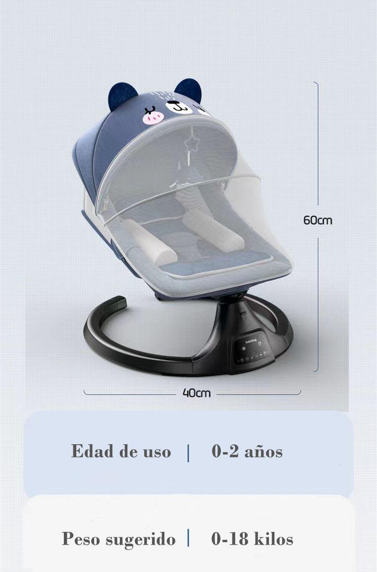 Mecedora Eléctrica Reclinable Bluetooth Lubabycas Osito-7
