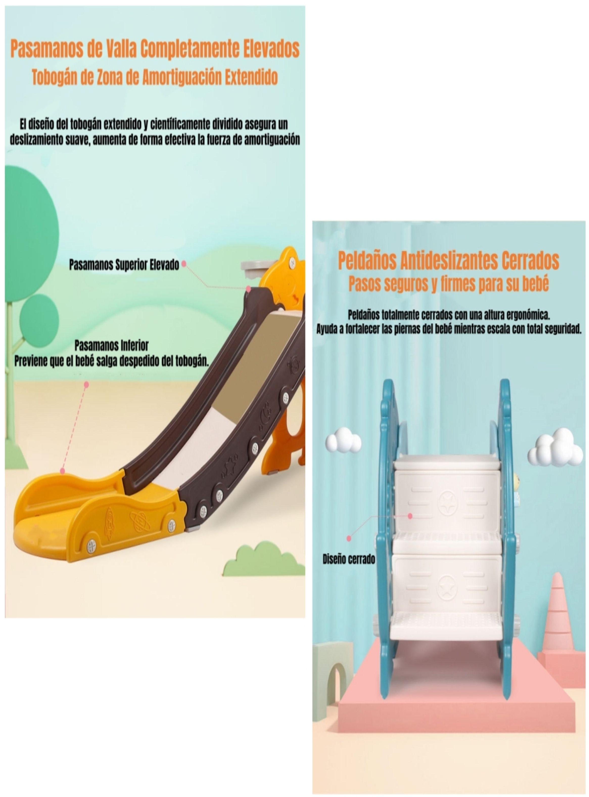 Resbalín Infantil LuBabycas Plegable Top Amarillo 1-6 Años-5