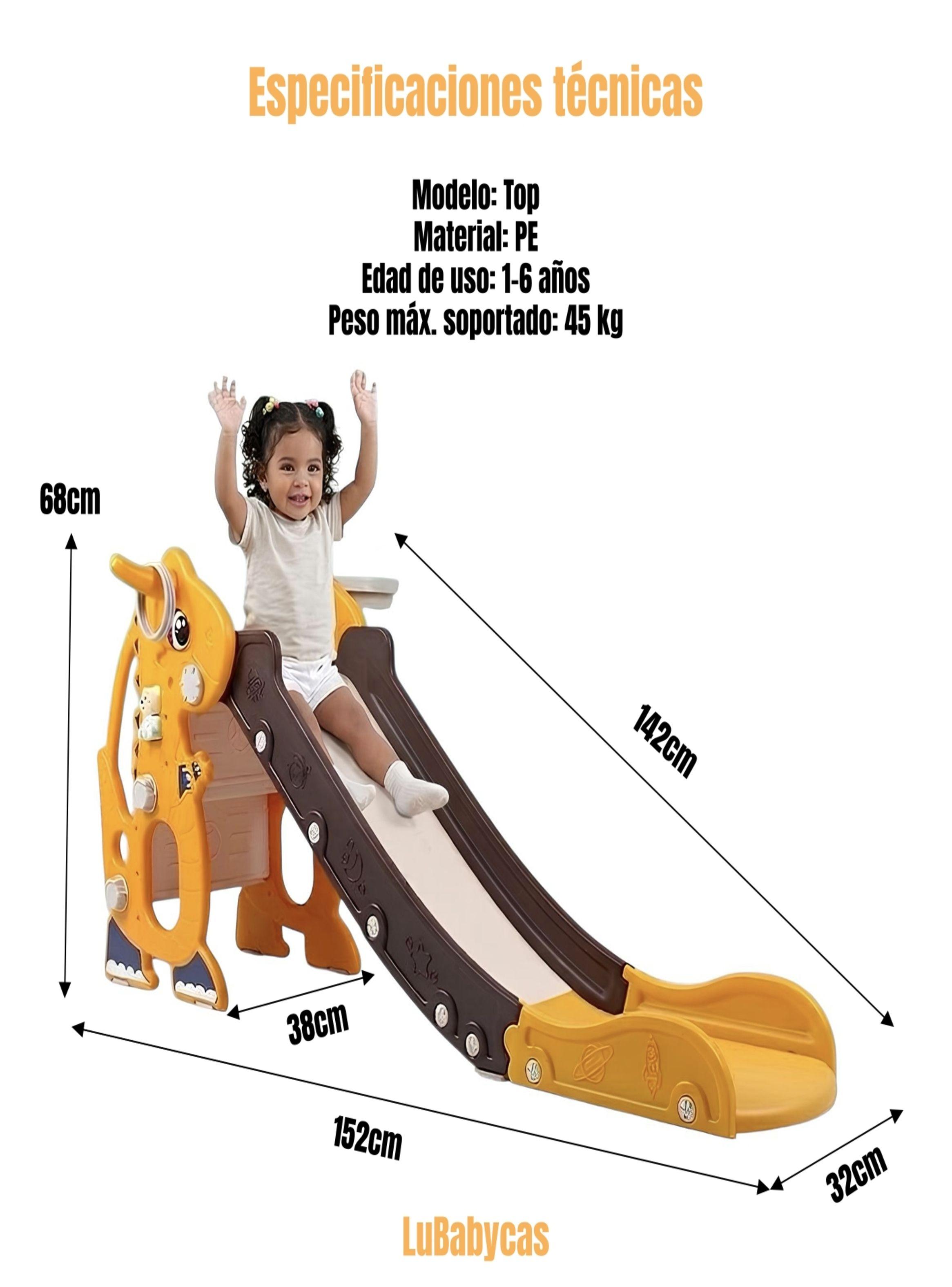 Resbalín Infantil LuBabycas Plegable Top Amarillo 1-6 Años-8