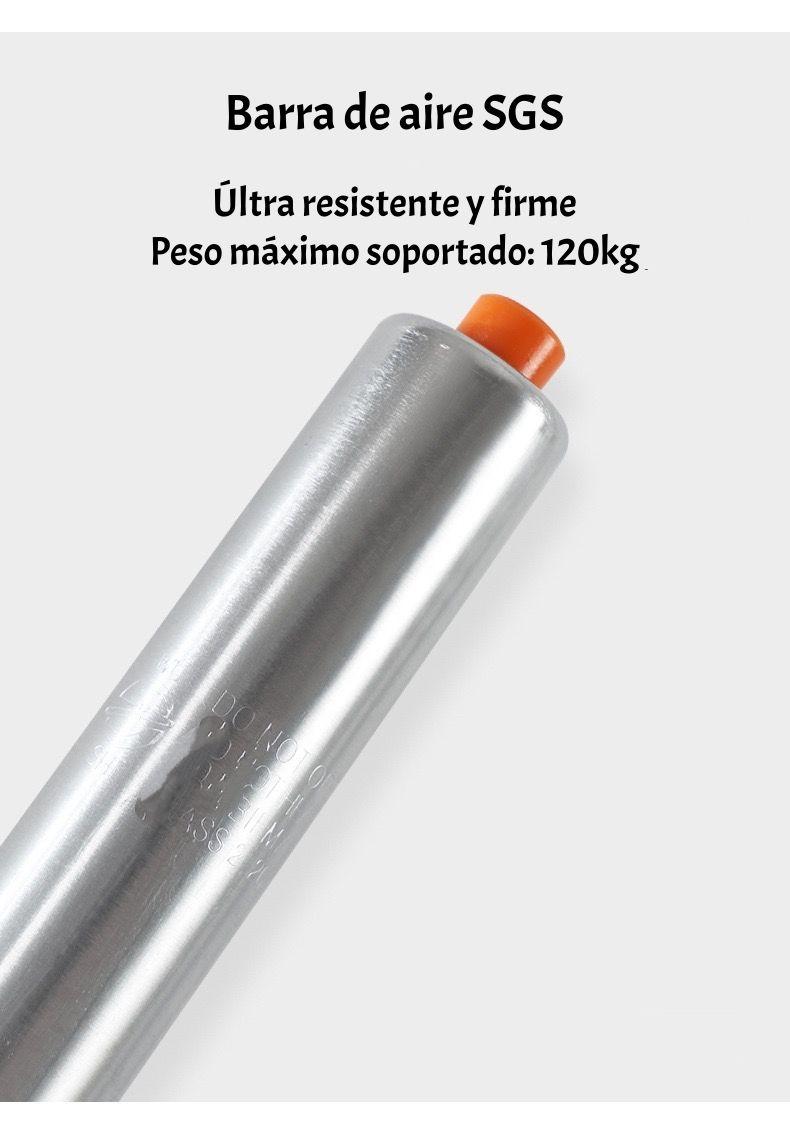 Pack 2 Sillas Piso Bar Negras Altura Regulable Con Respaldo-5