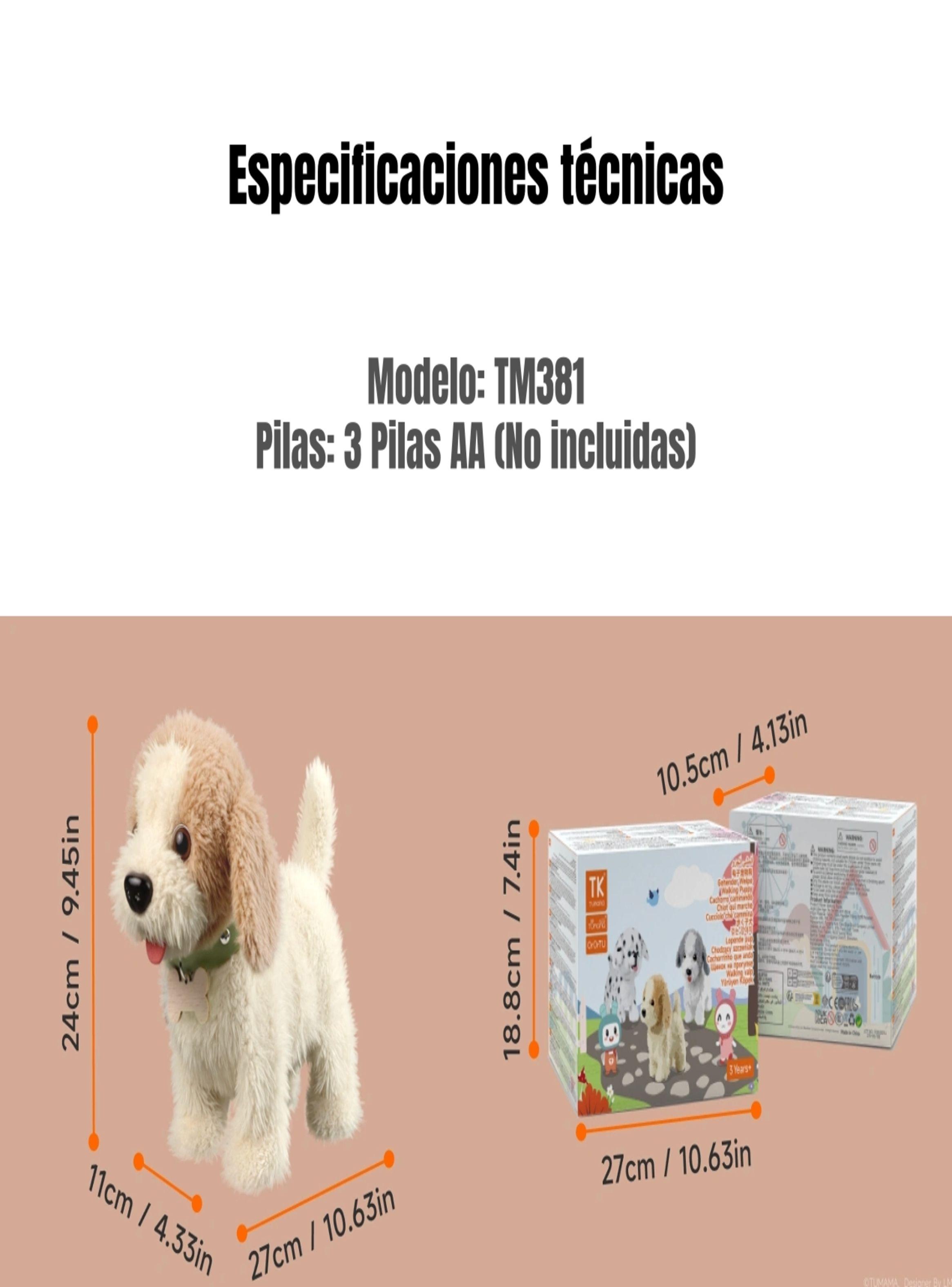 Perro de Peluche Juego De Juguetes Musical TM381 LuBabycas-8