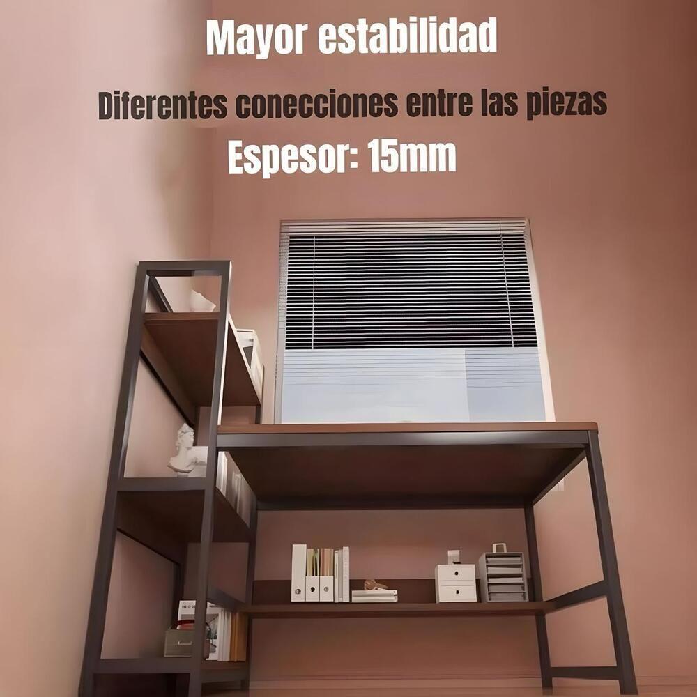 Escritorio 123cm Con Estanteria Y Repisa Earth LuBabycas-3